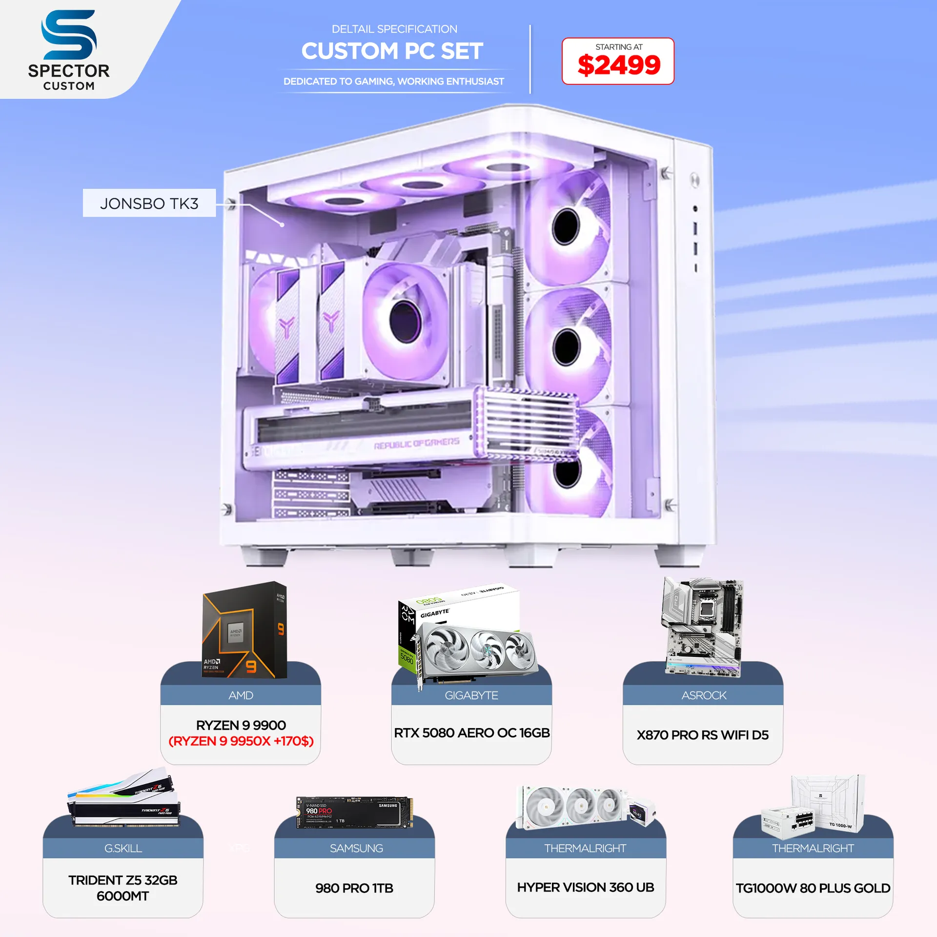 AMD Ryzen 9 9900 RTX5080