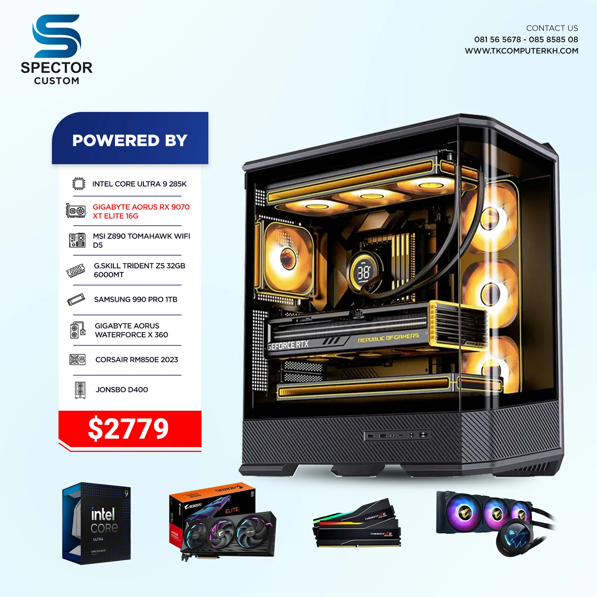 Intel Core Ultra 9 285K RX9070 XT