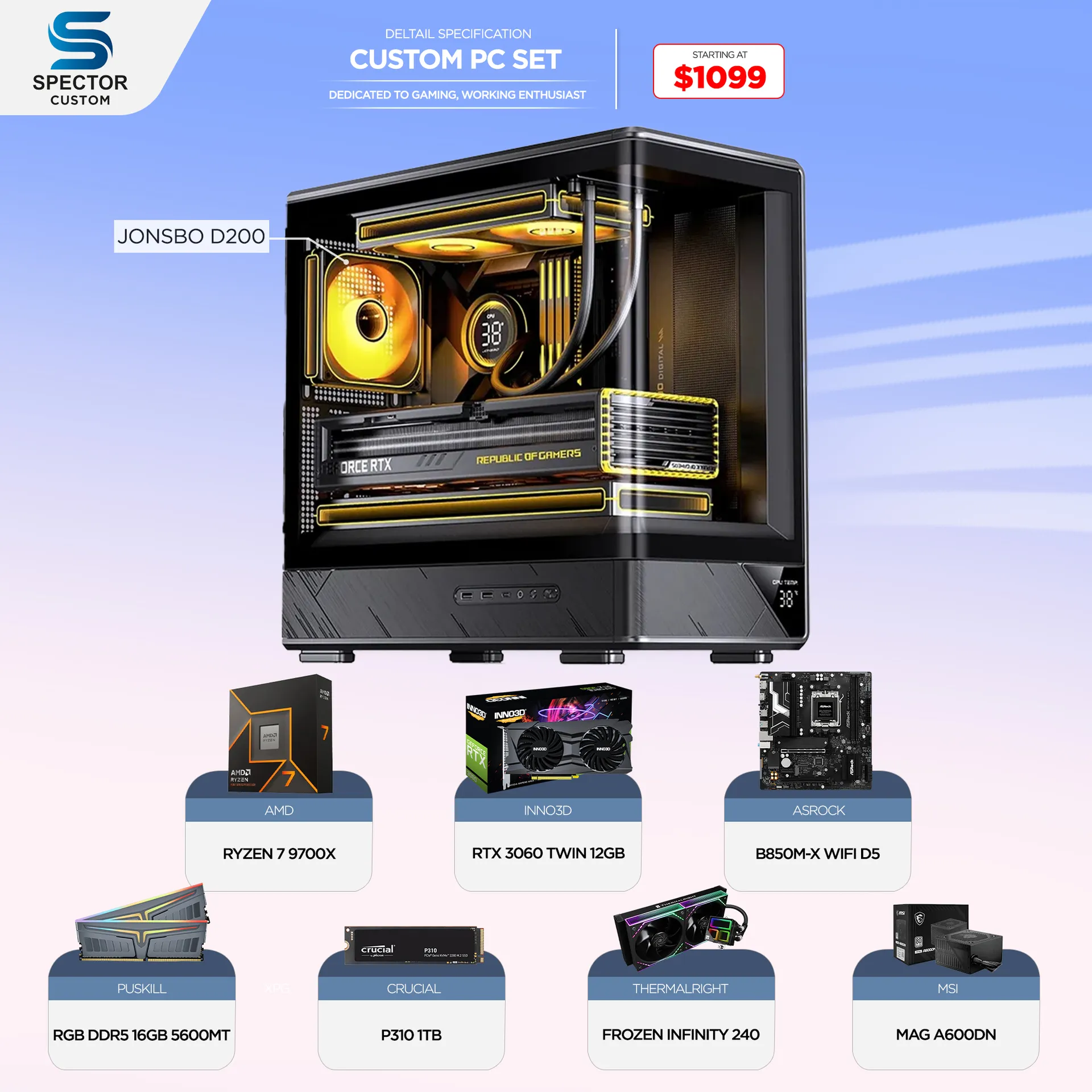 AMD Ryzen 7 9700X RTX3060