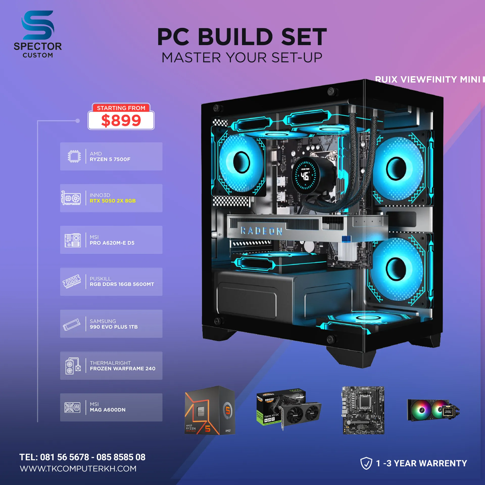 AMD Ryzen 5 7500F RTX5050