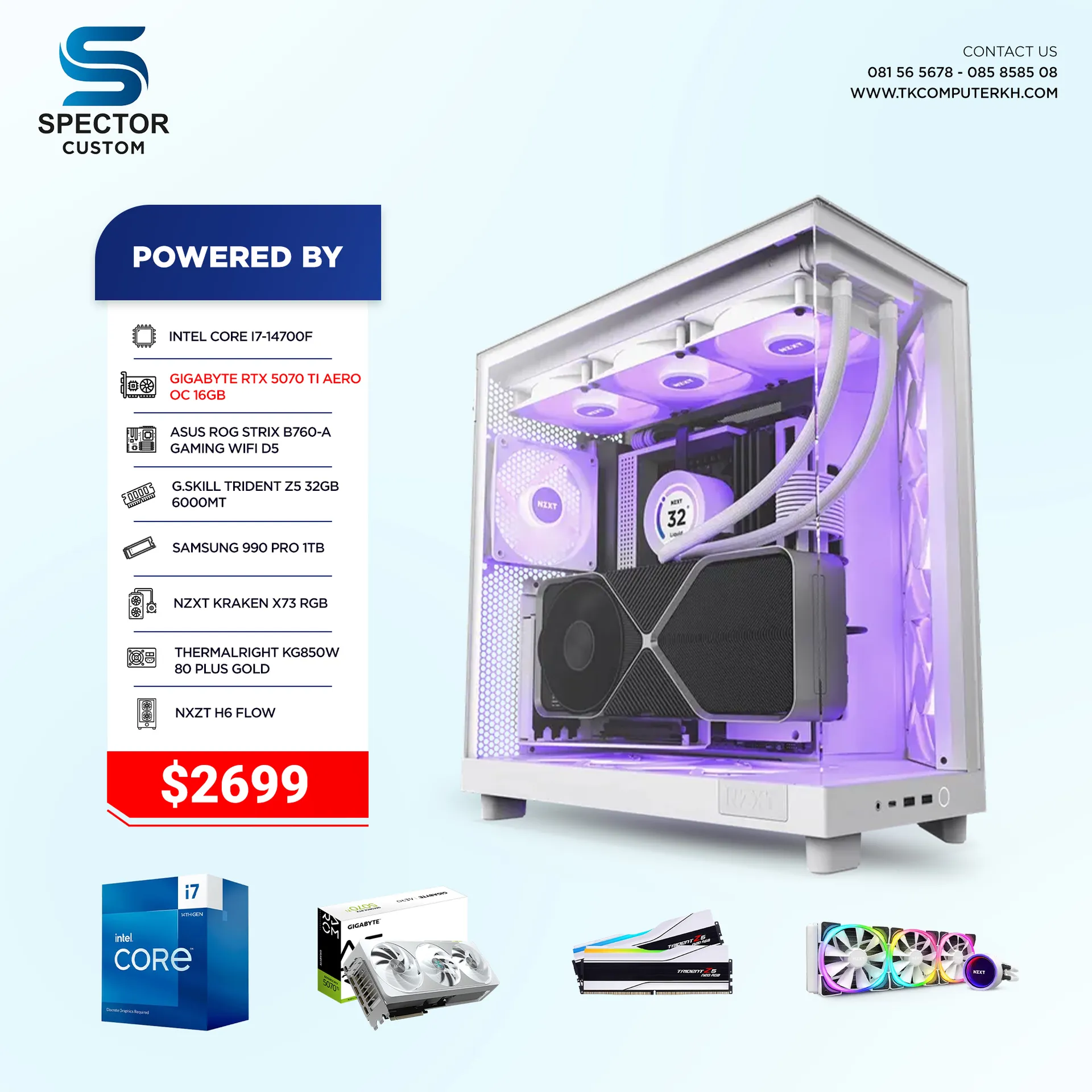 Intel Core i7 14Gen RTX5070 Ti