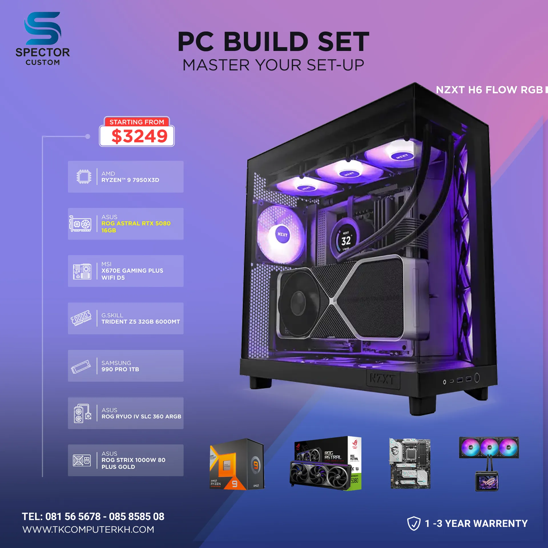 AMD Ryzen 9 7950X3D RTX5080