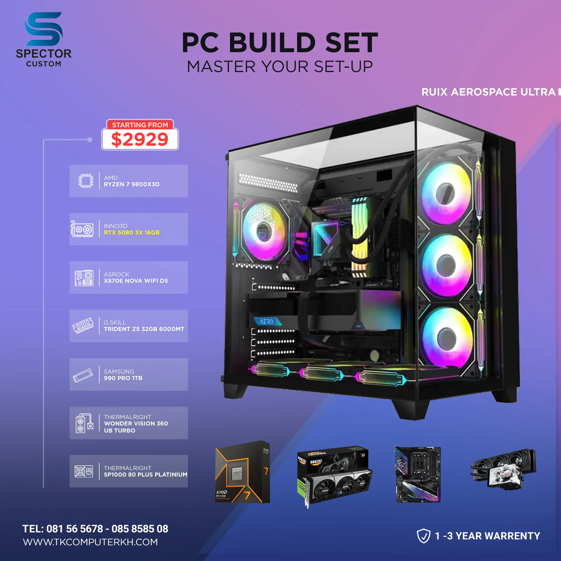 AMD Ryzen 7 9800X3D RTX5080