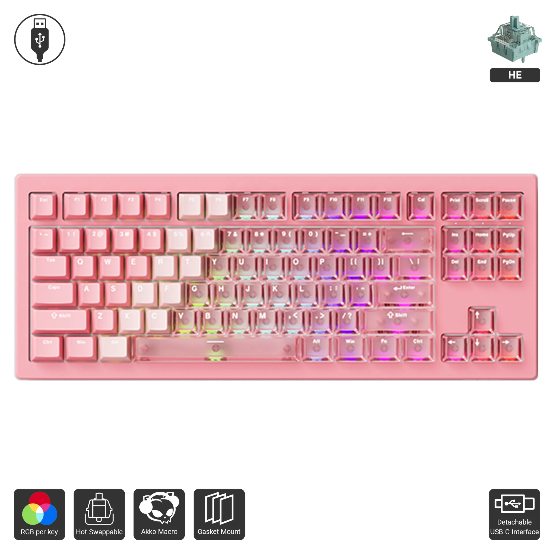 5087v3 - Gradient Hybrid Pink