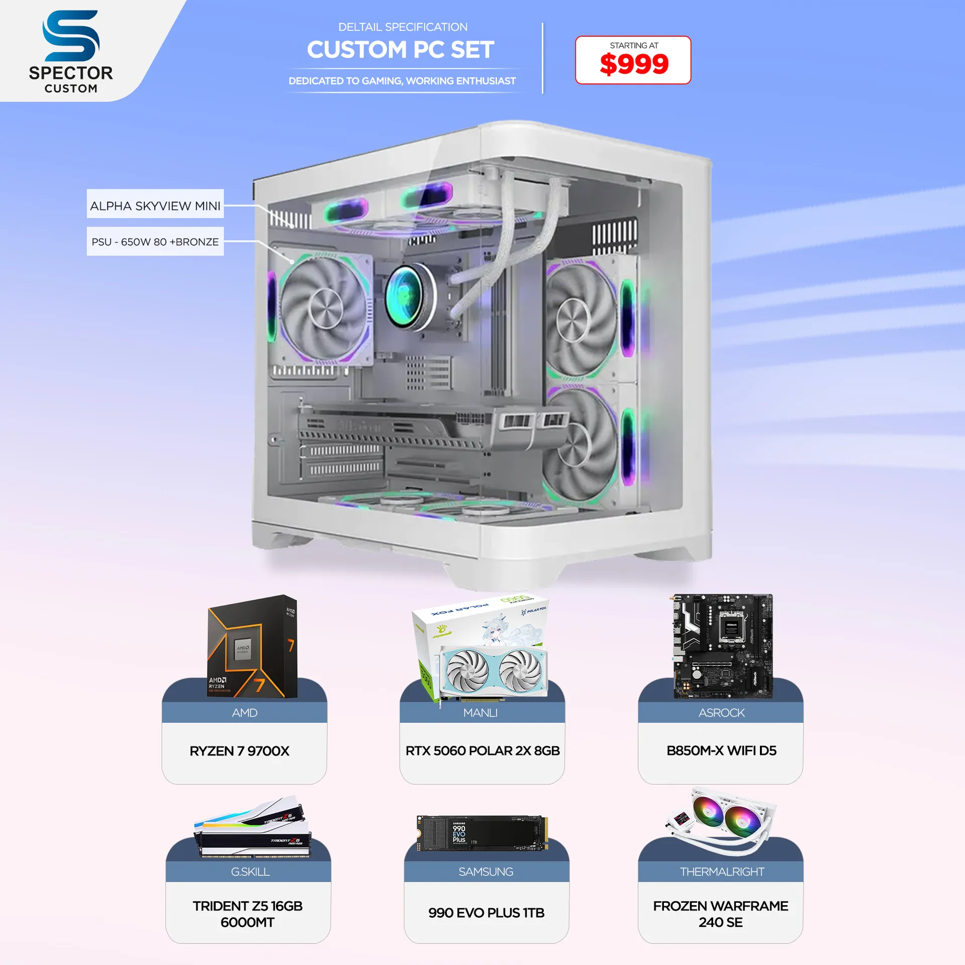 AMD Ryzen 7 9700X RTX5060