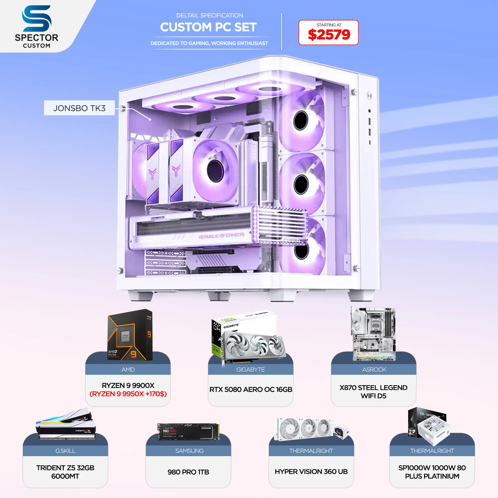 AMD Ryzen 9 9900X RTX5080