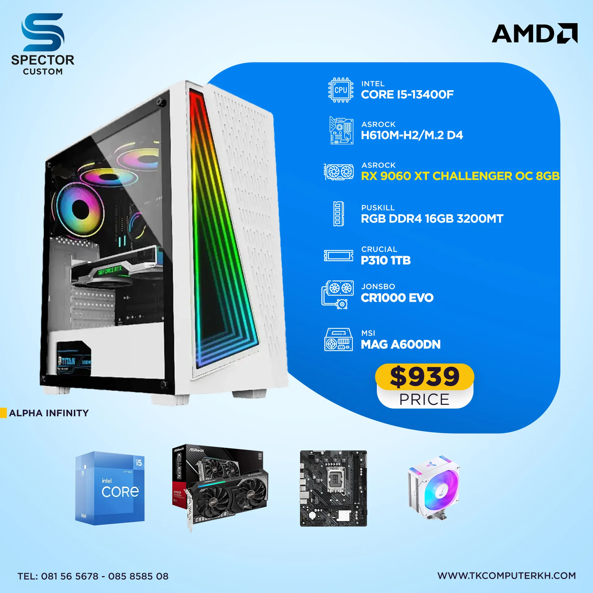 Intel Core i5 13Gen RX9060 XT