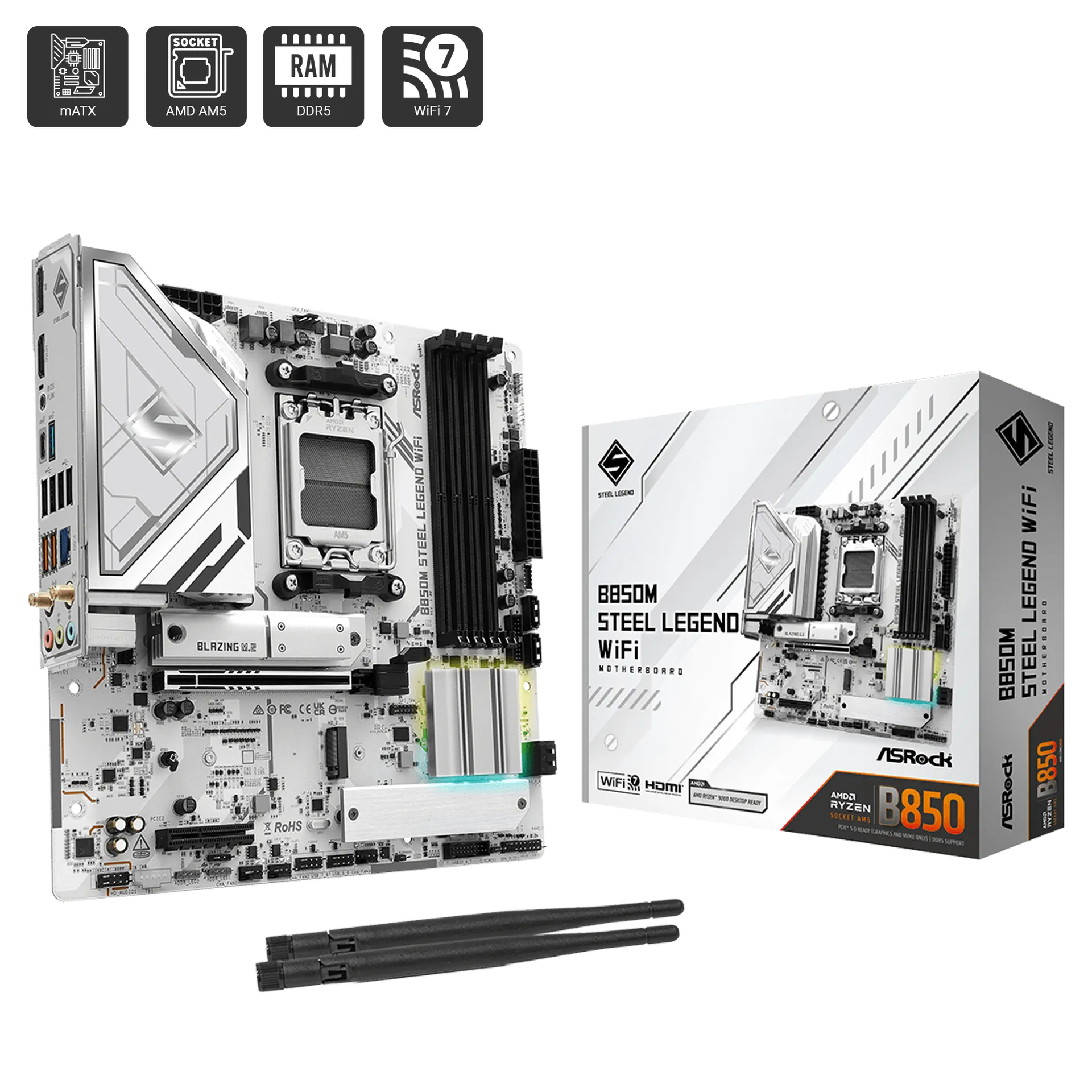 B850M Steel Legend Wifi D5
