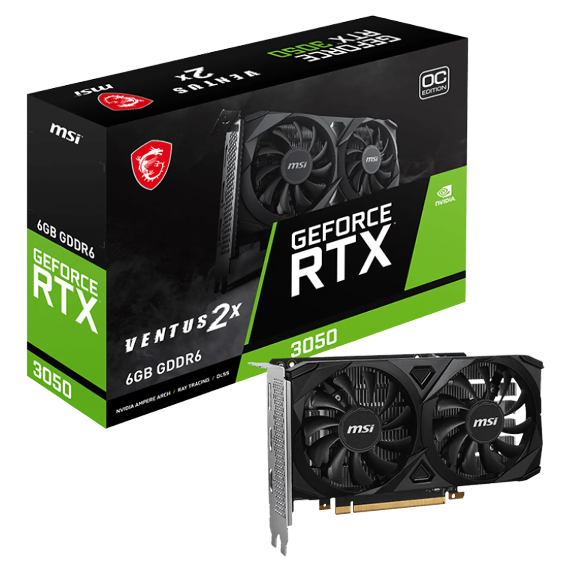 GeForce RTX™ 3050 VENTUS 2X 6G OC