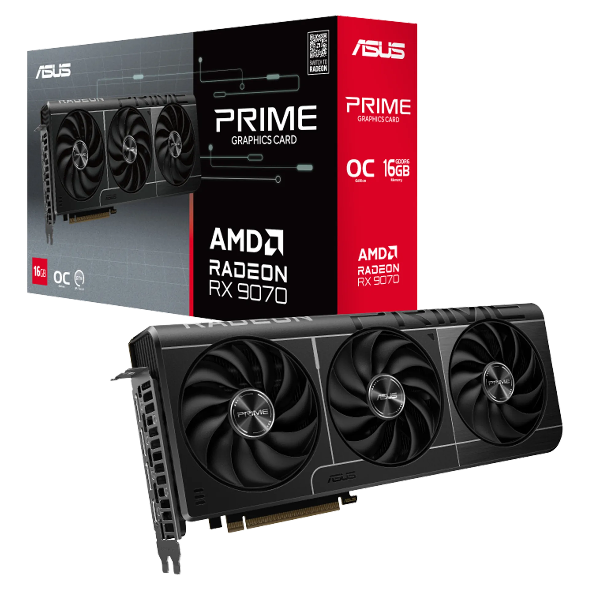 Prime Radeon™ RX 9070 OC Edition 16GB GDDR6