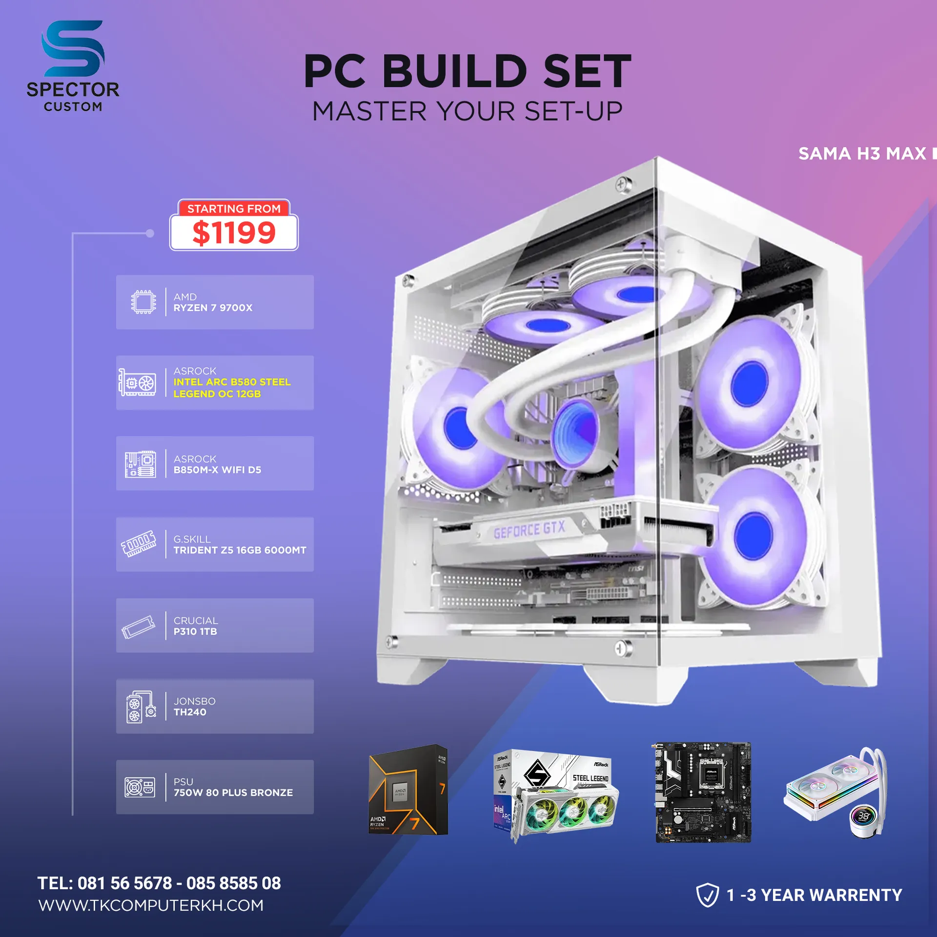 AMD Ryzen 7 9700X ARC B580