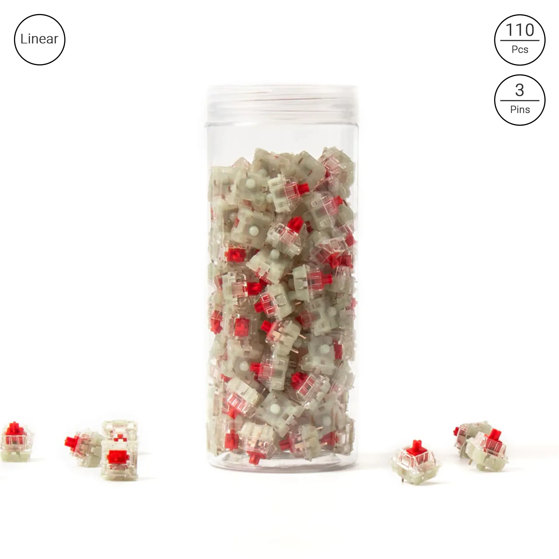 Cherry MX Switch Set - RGB Red (110pcs)