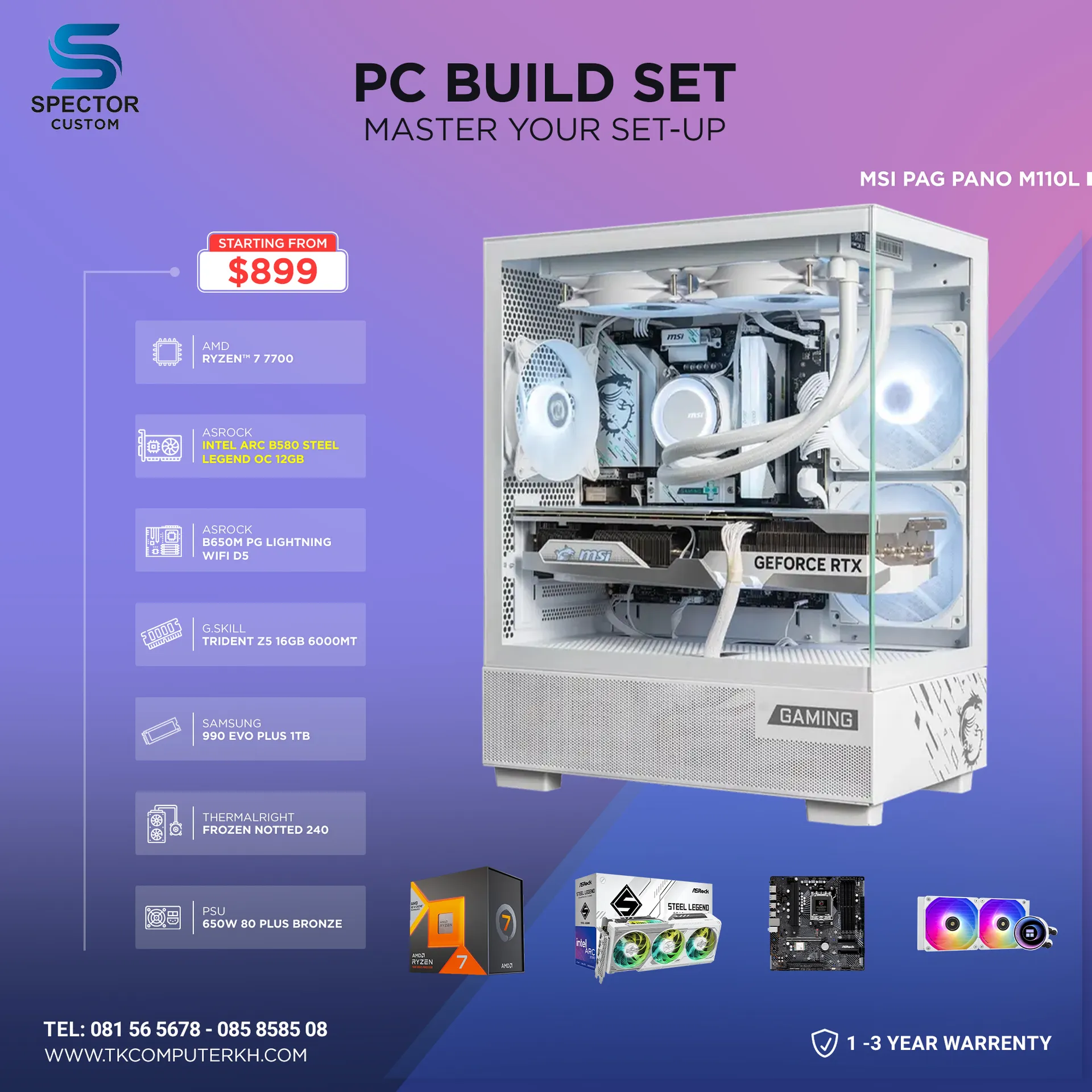 AMD Ryzen 7 7700 ARC B580