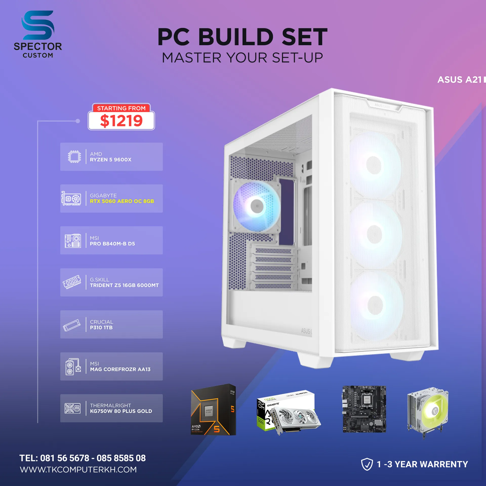 AMD Ryzen 5 9600X RTX5060