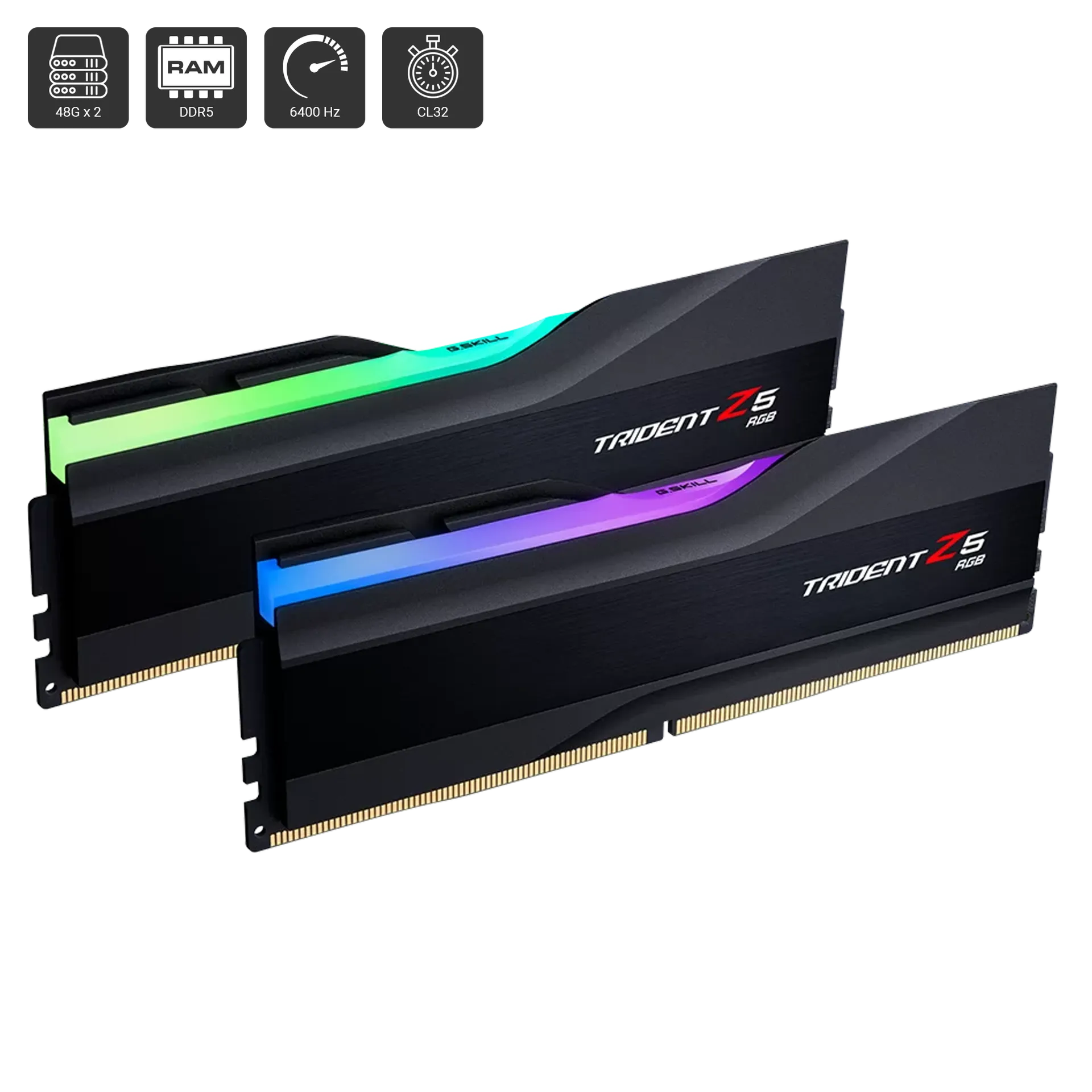 Trident Z5 RGB 96GB (2 x 48GB) DDR5 DRAM 6400Hz