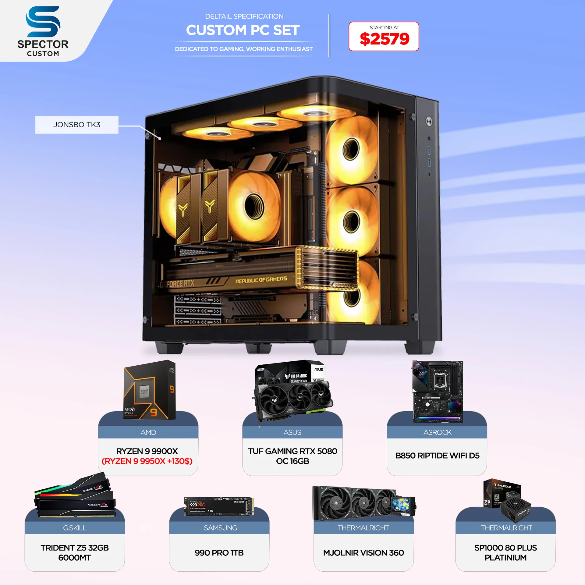 AMD Ryzen 9 9900X RTX5080