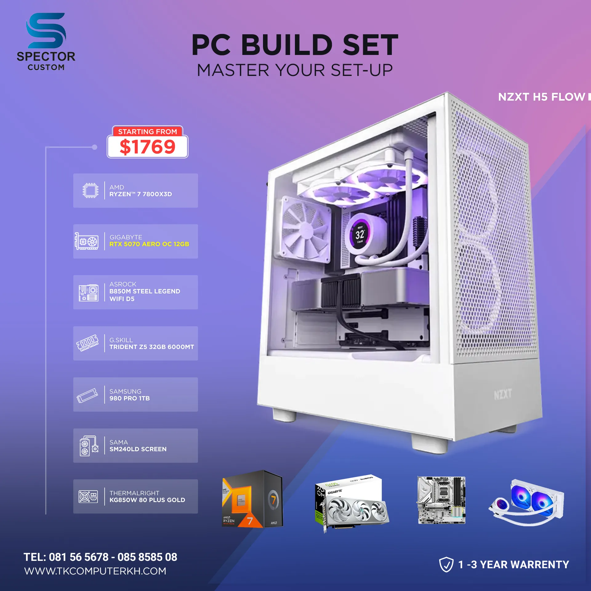 AMD Ryzen 7 7800X3D RTX5070