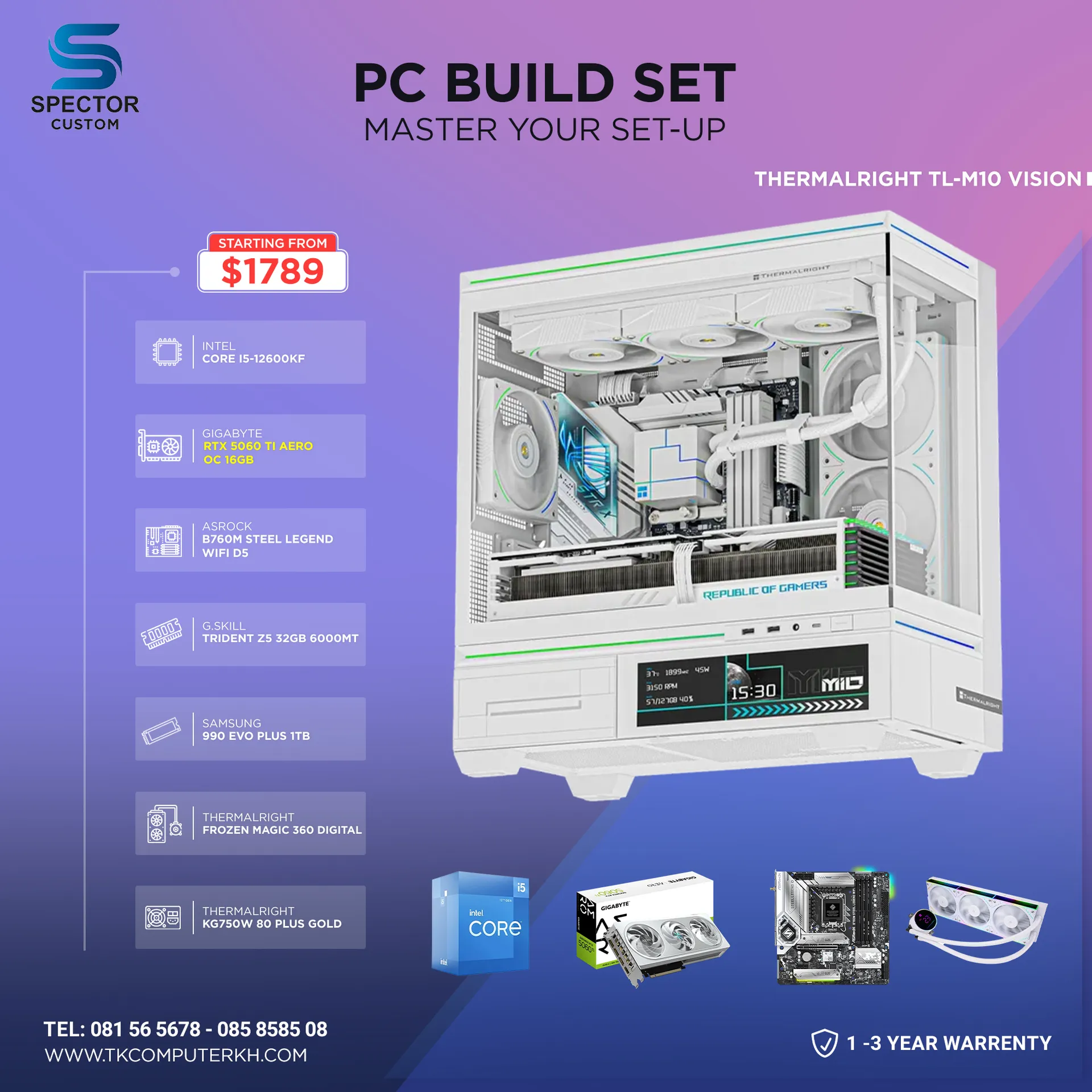 Intel Core i5 12Gen RTX5060 Ti