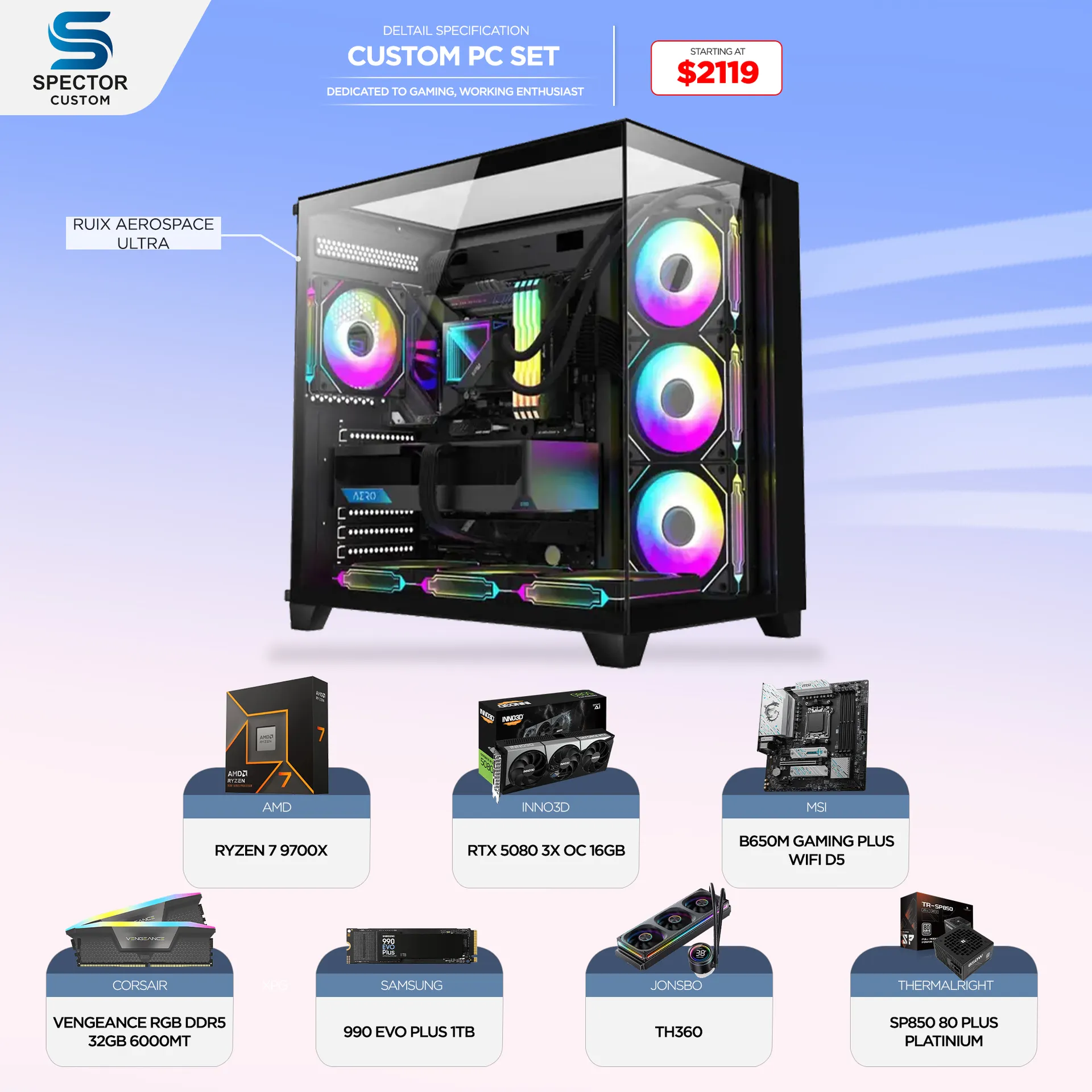 AMD Ryzen 7 9700X RTX5080