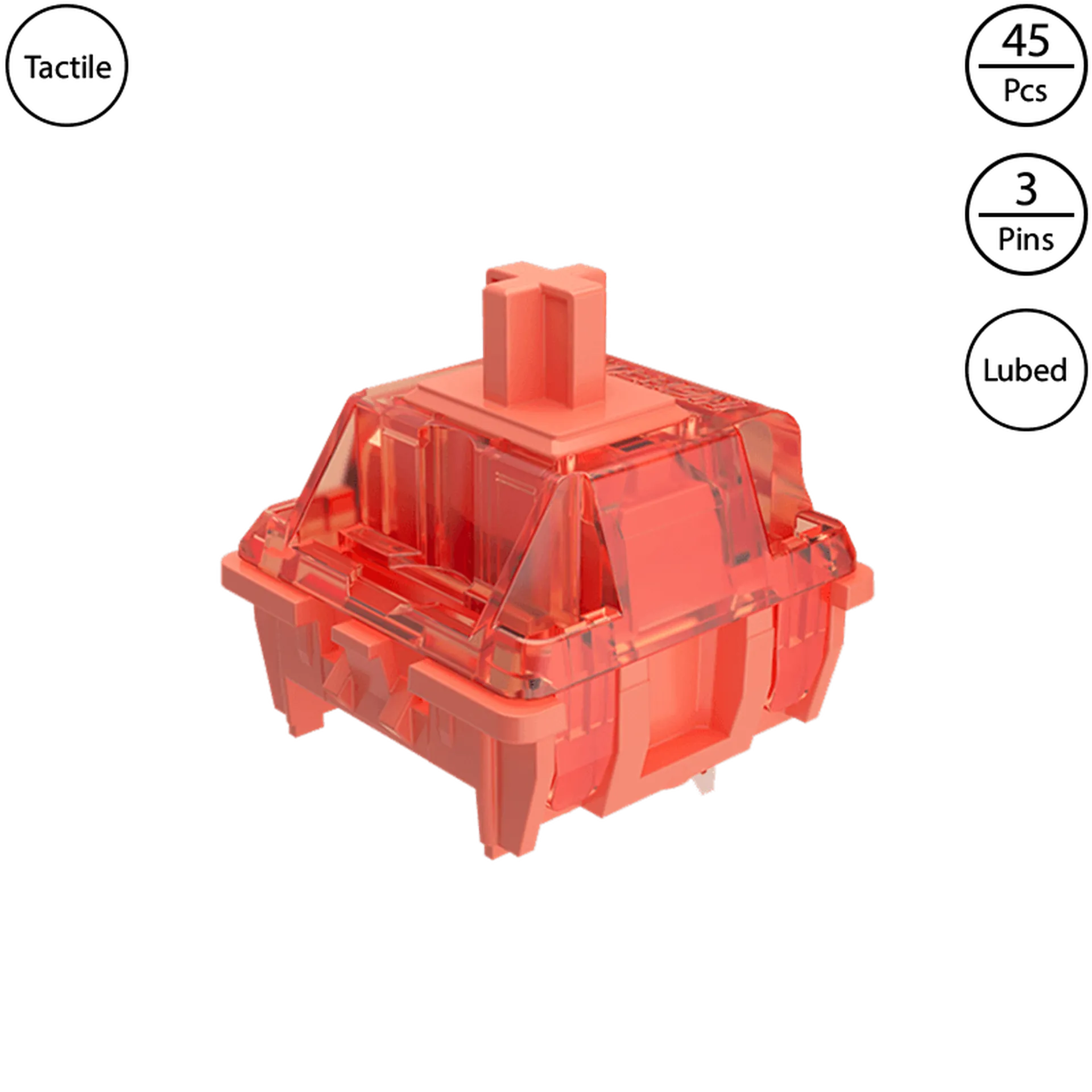 Gateron Orange (Lubed, 45 pcs)