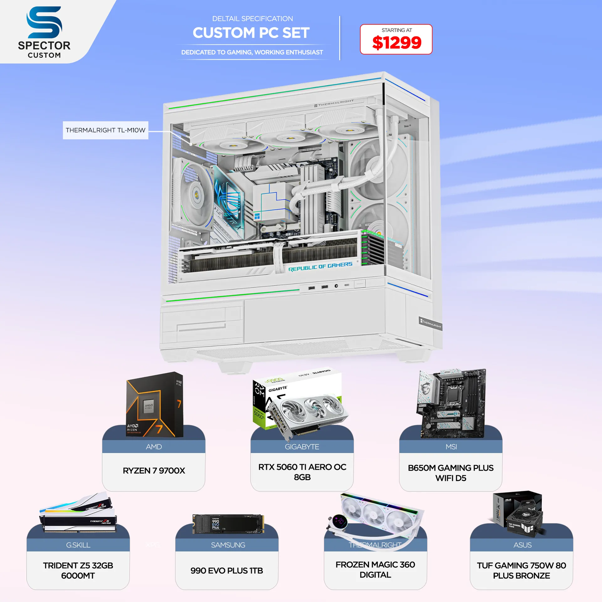 AMD Ryzen 7 9700X RTX5060 Ti