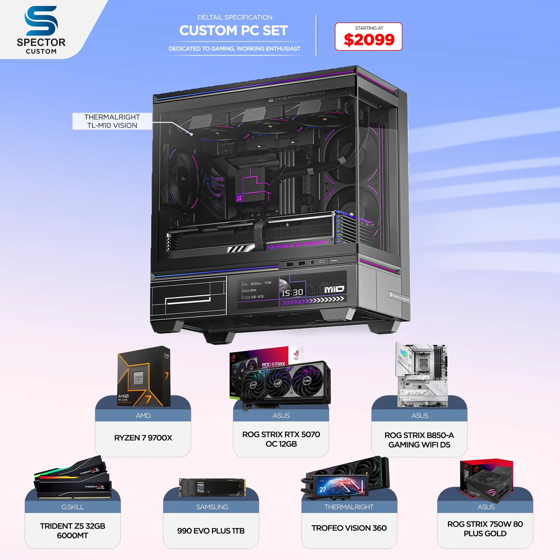 AMD Ryzen 7 9700X RTX5070