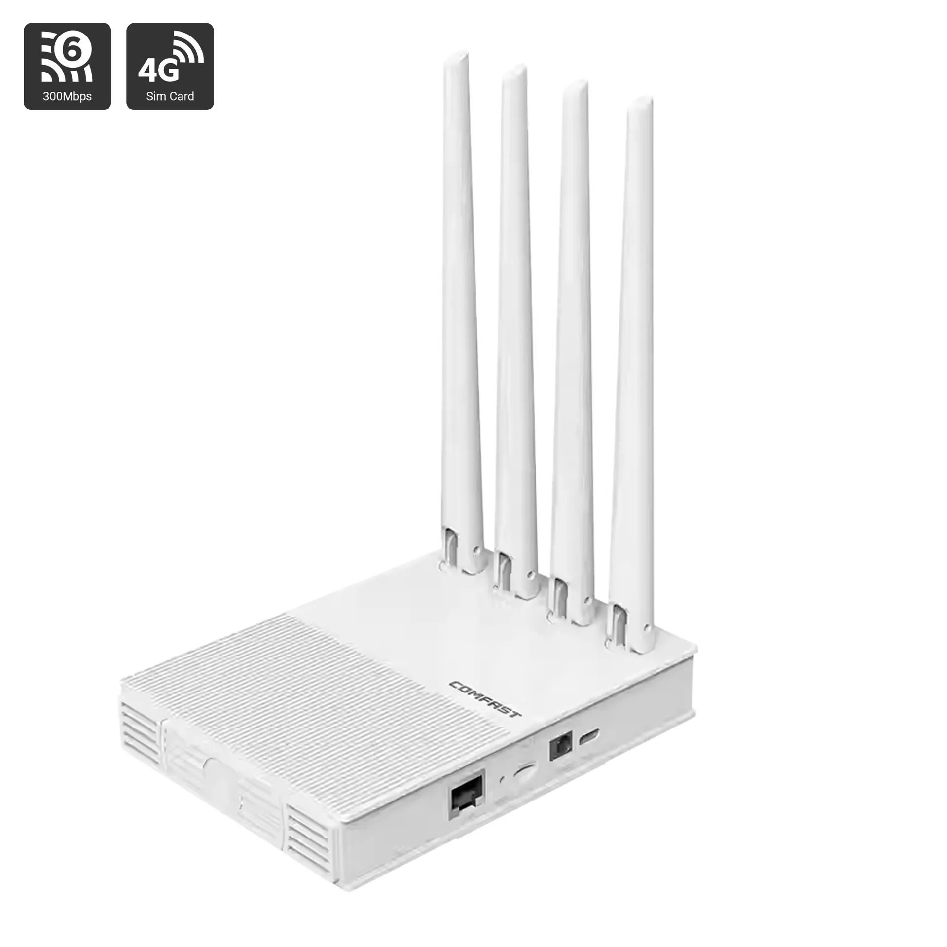 Wifi Router 4G LTE SIM - 300Mbps Wifi 6