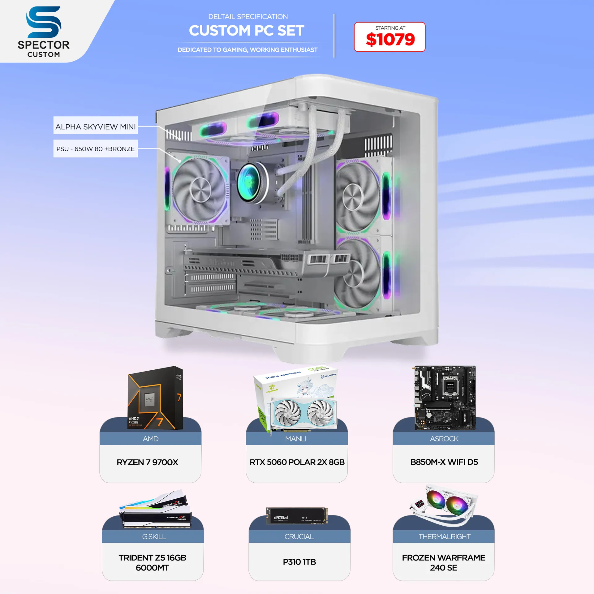 AMD Ryzen 7 9700X RTX5060