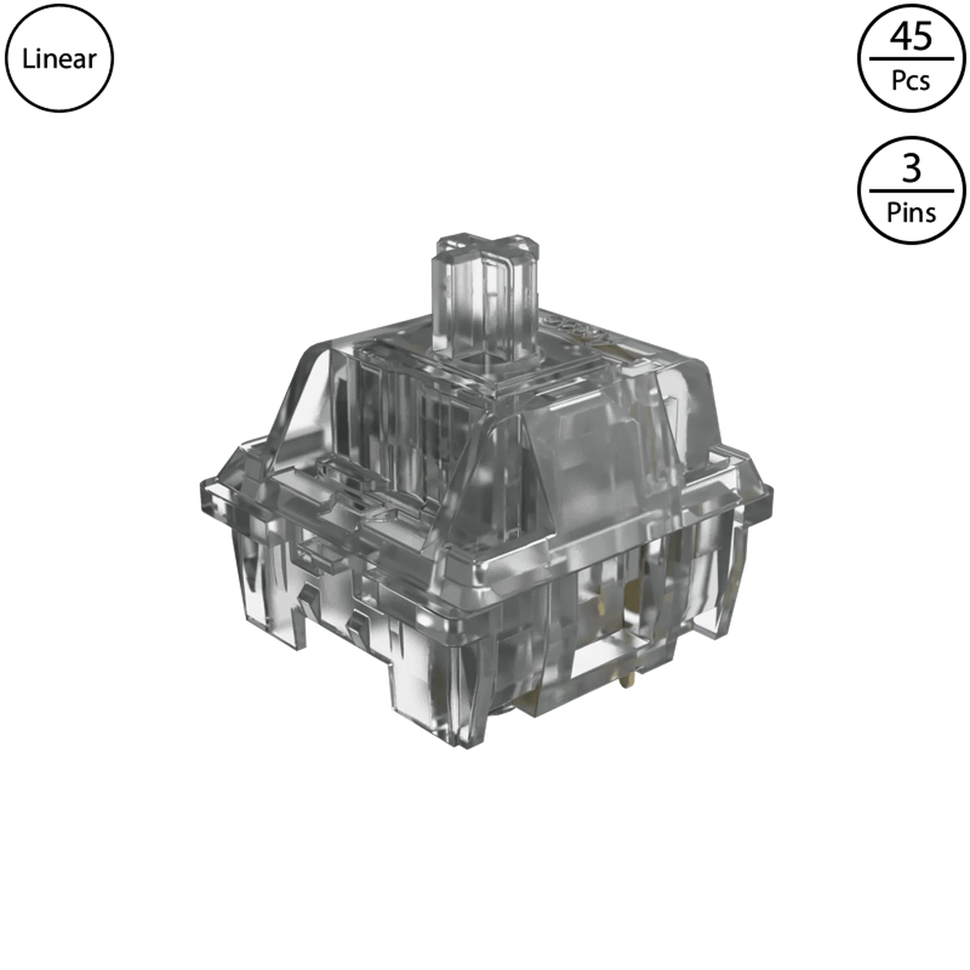 CS Crystal Silver (45 pcs)