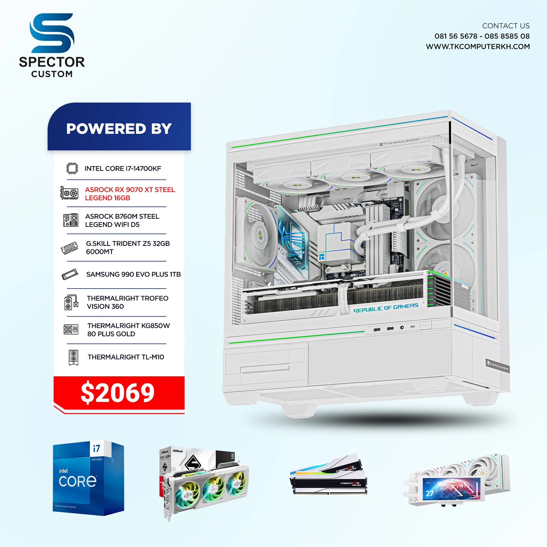 Intel Core i7 14Gen RX9070 XT