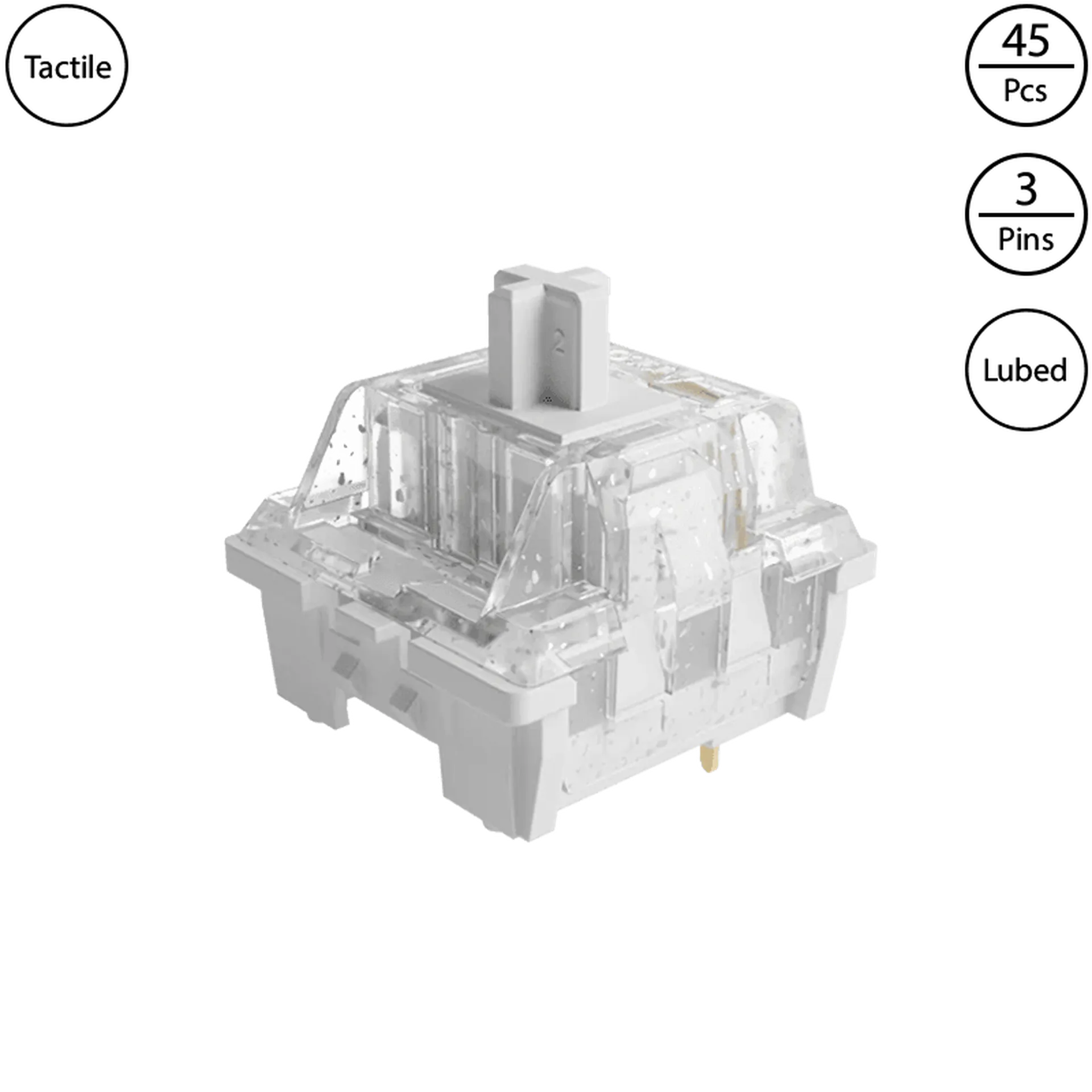 CS Wine White (Lubed, 45 pcs)