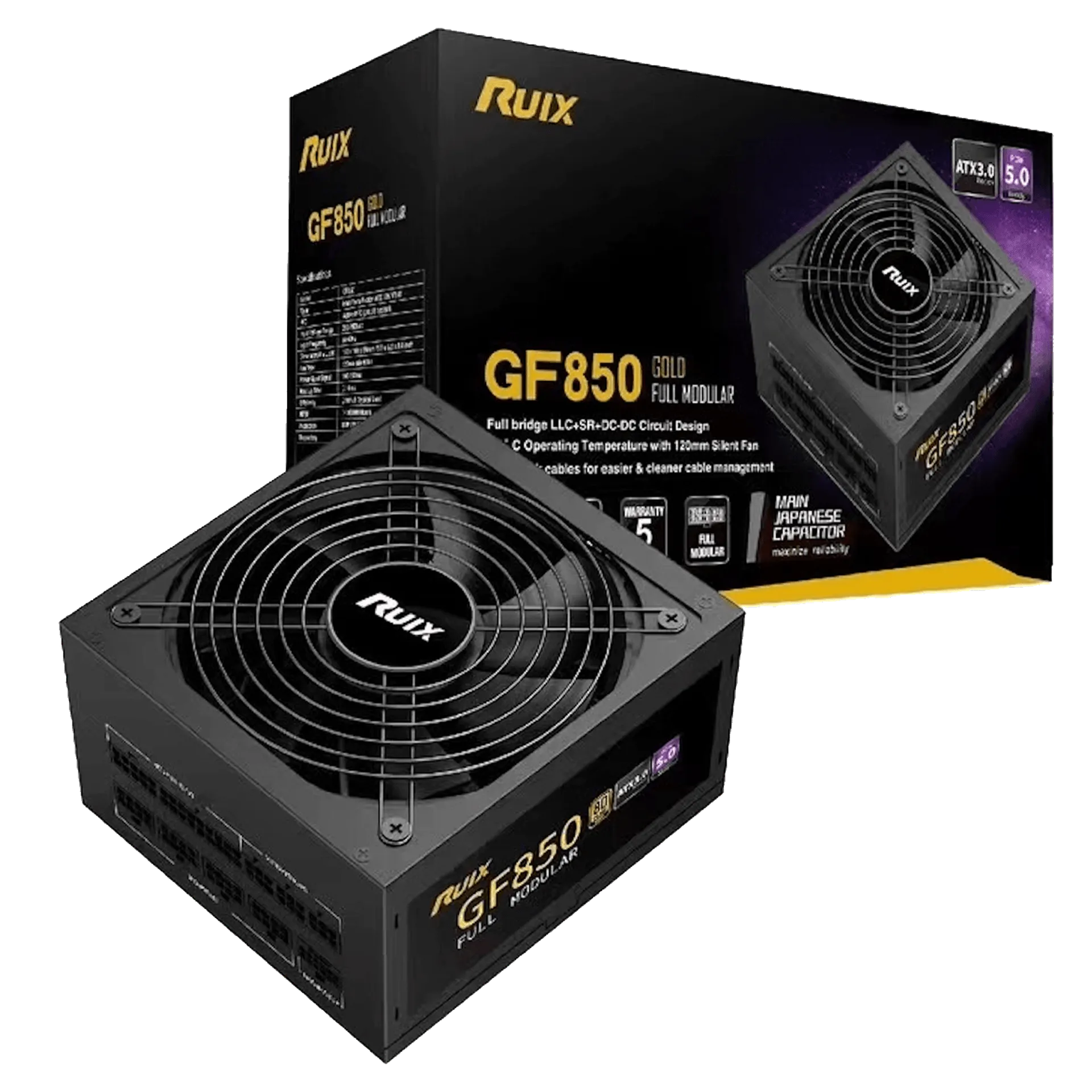 Ruix GF850 80 Plus Gold Modular (850W)
