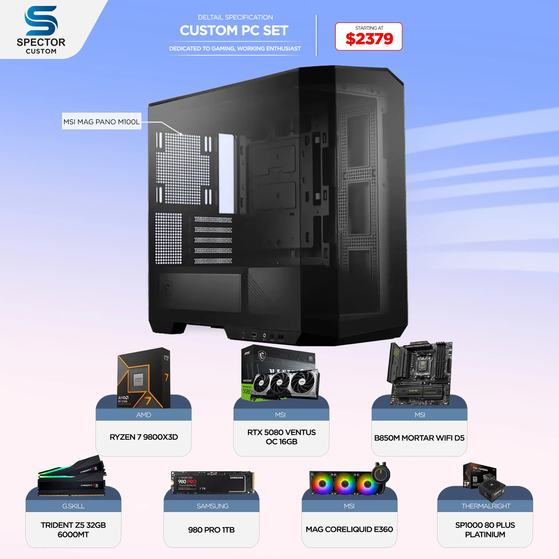 AMD Ryzen 7 9800X3D RTX5080
