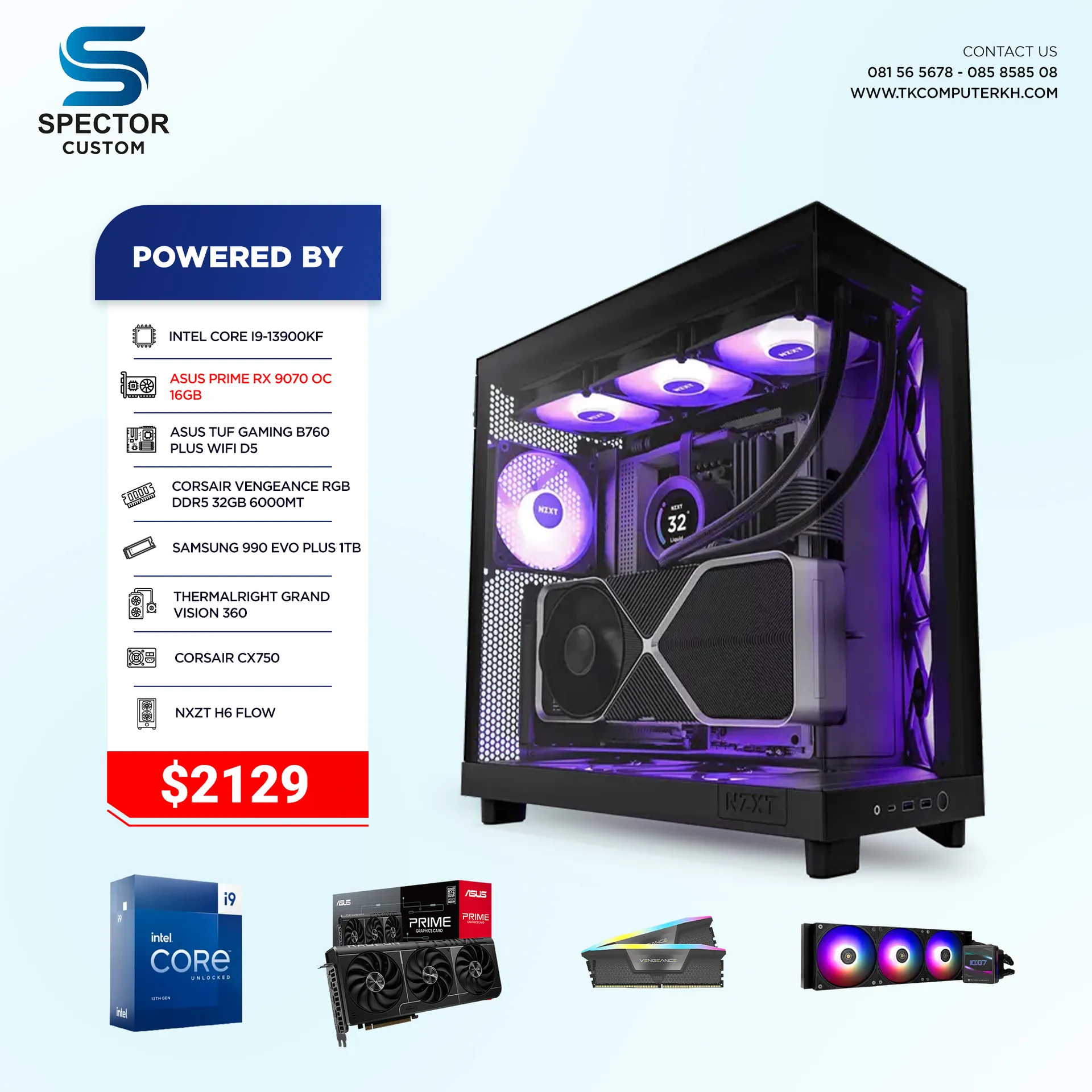 Intel Core i9 13Gen RX9070