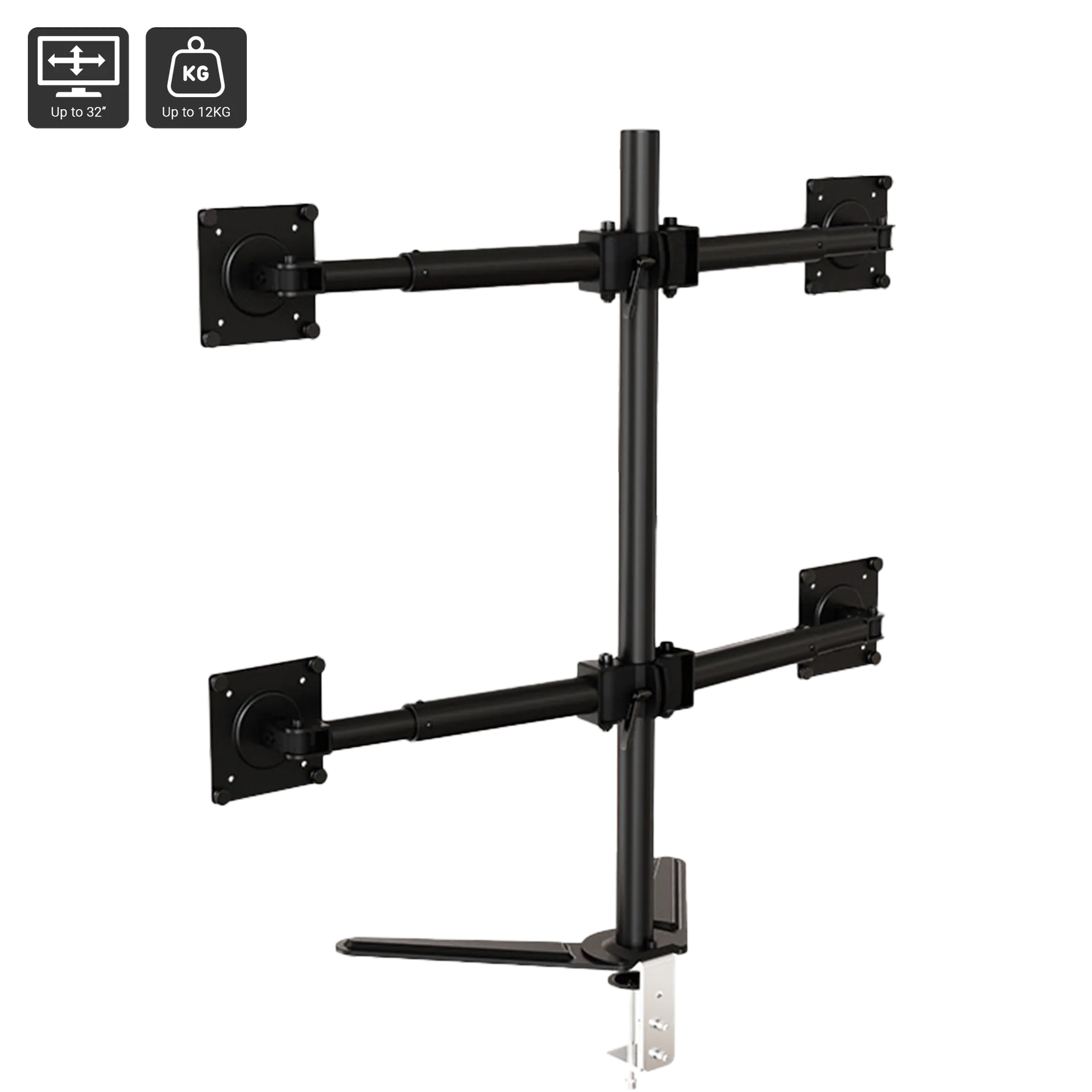 Quad Monitor Mount (4 Monitors)