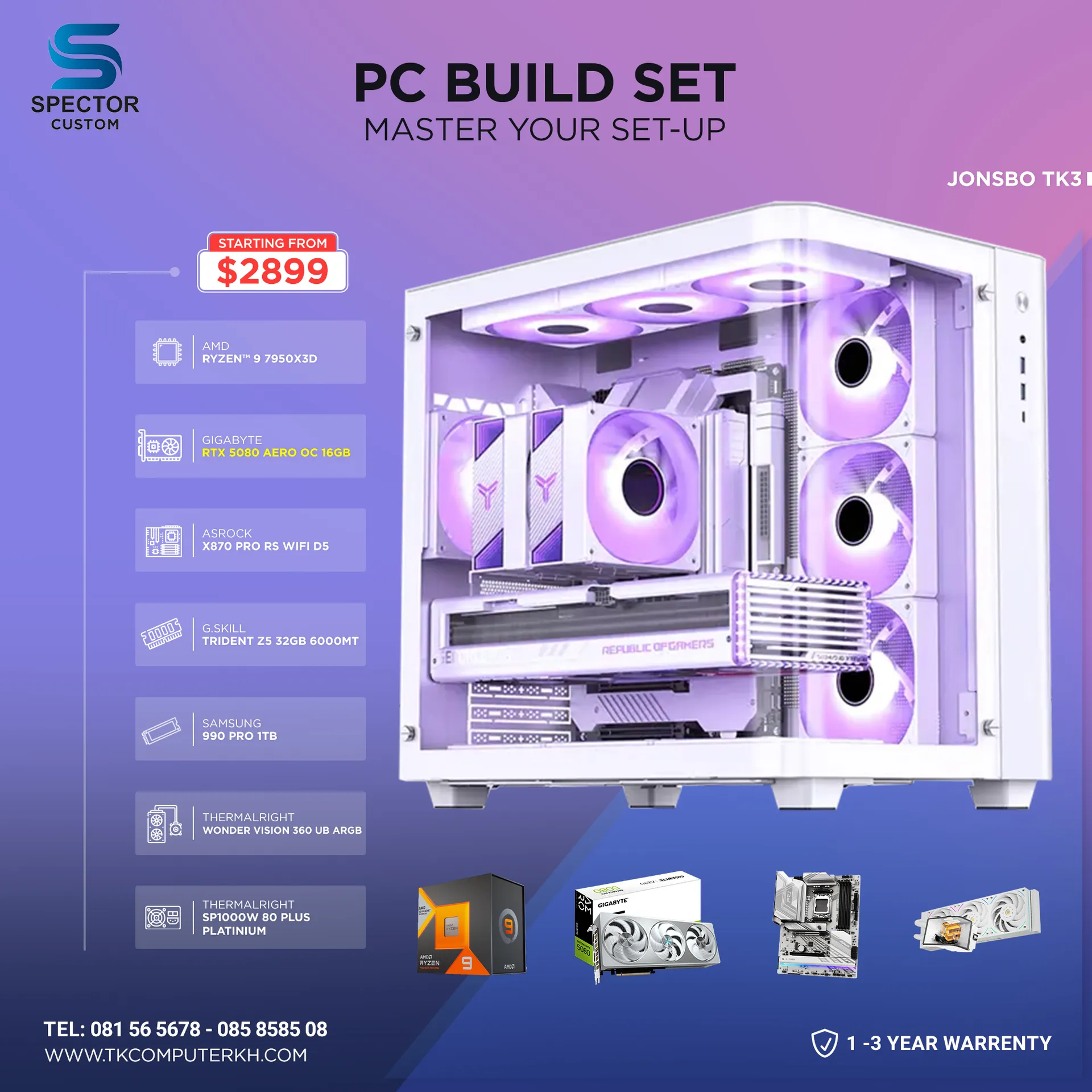 AMD Ryzen 9 7950X3D RTX5080