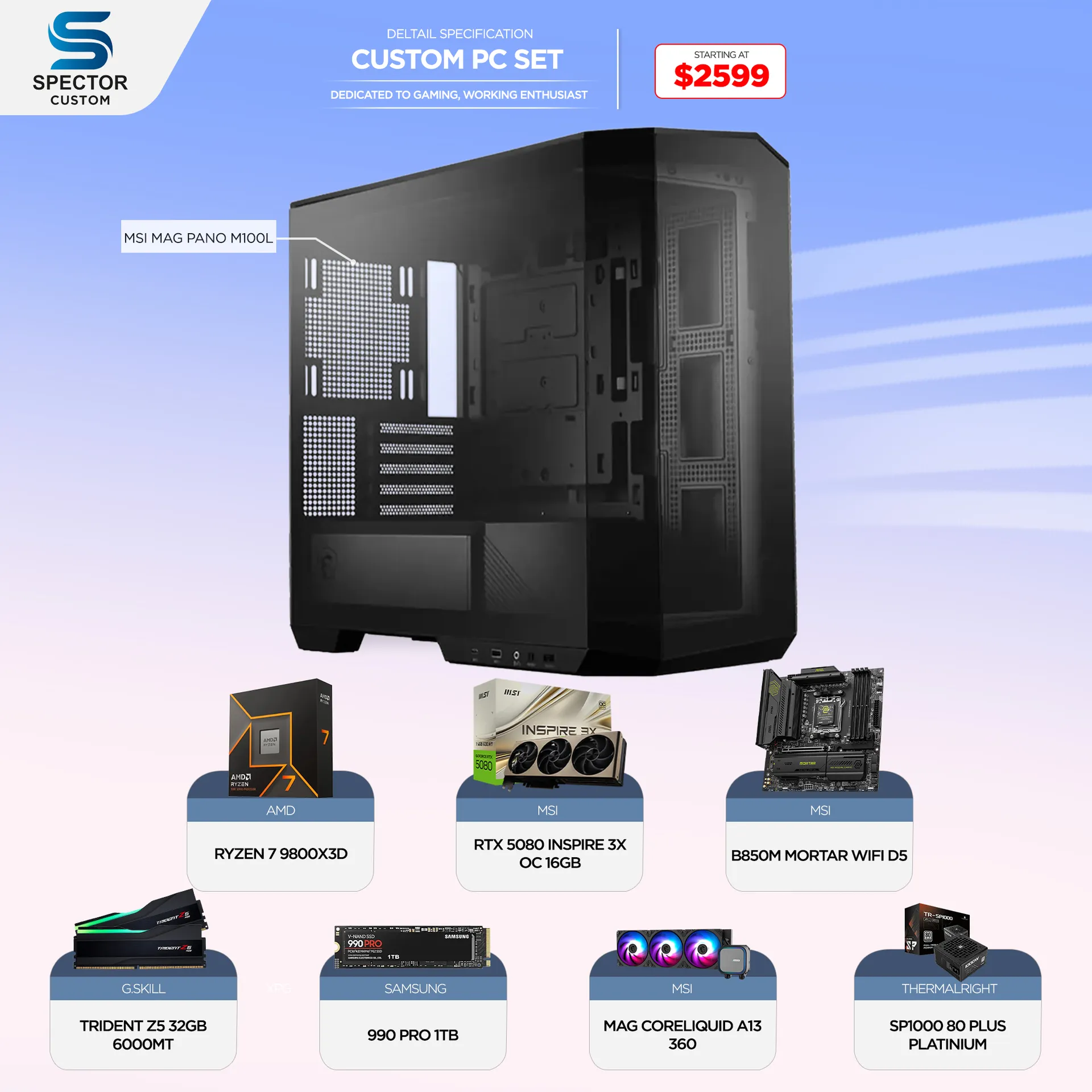 AMD Ryzen 7 9800X3D RTX5080