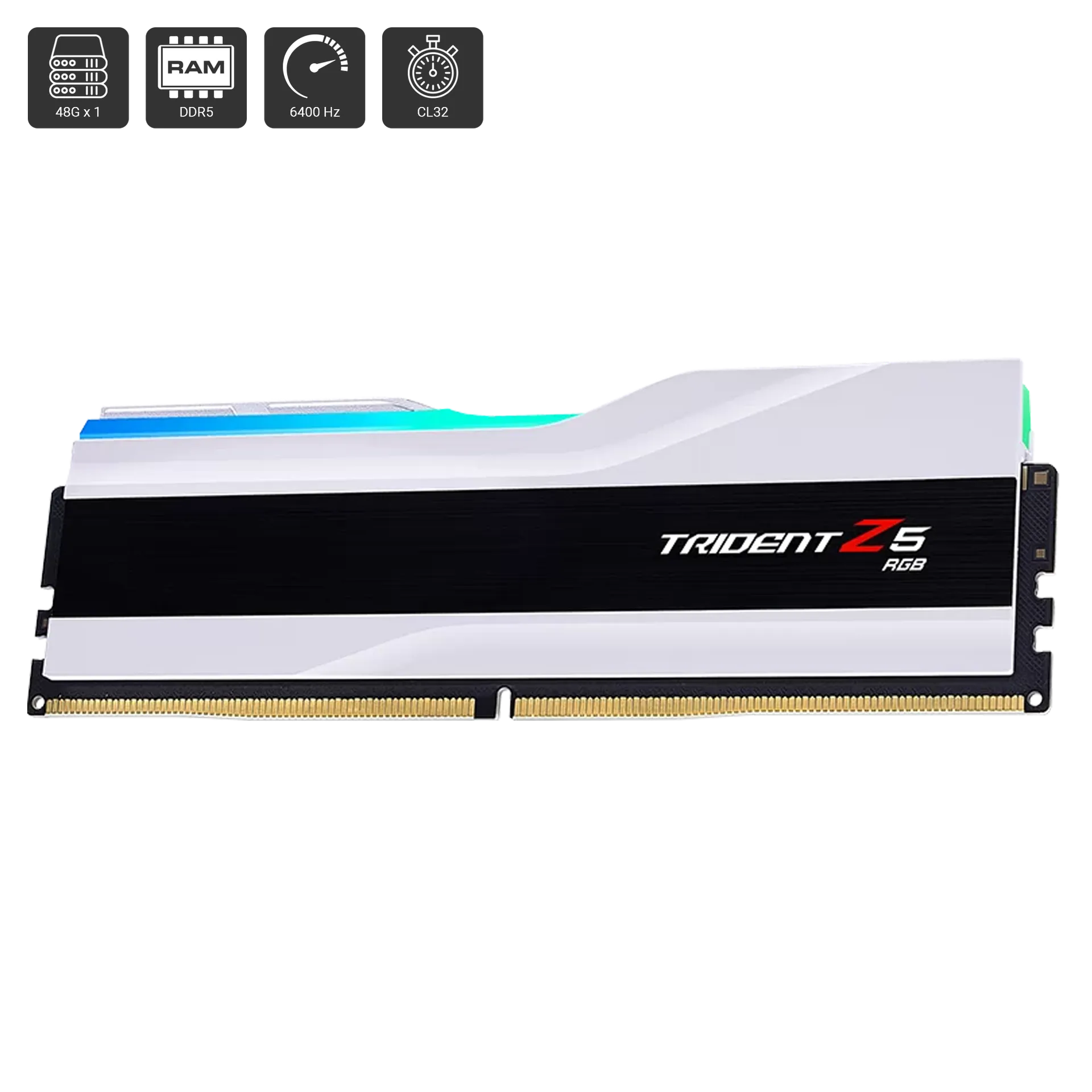 Trident Z5 RGB 48GB (1 x 48GB) DDR5 DRAM 6400Hz