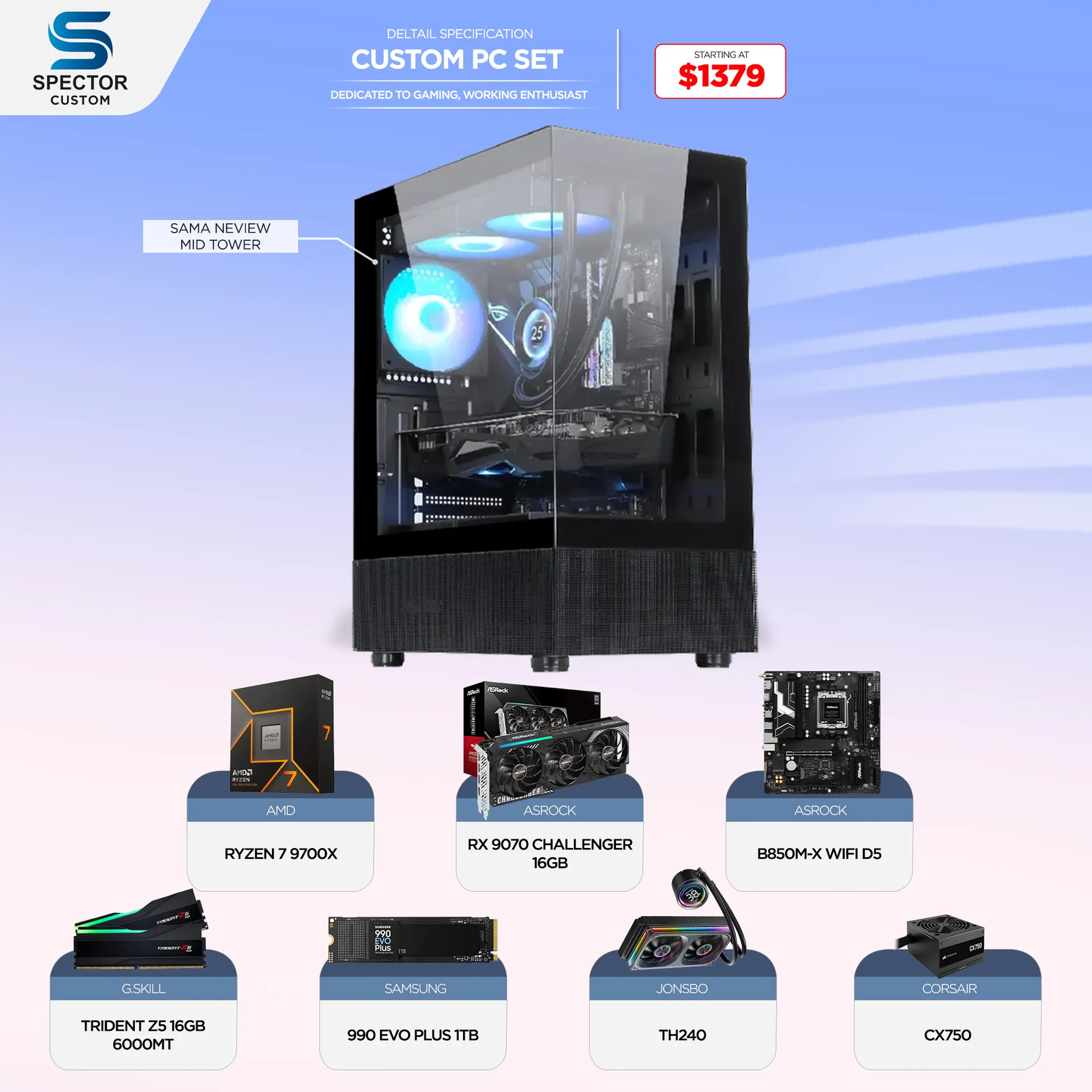 AMD Ryzen 7 9700X RX9070