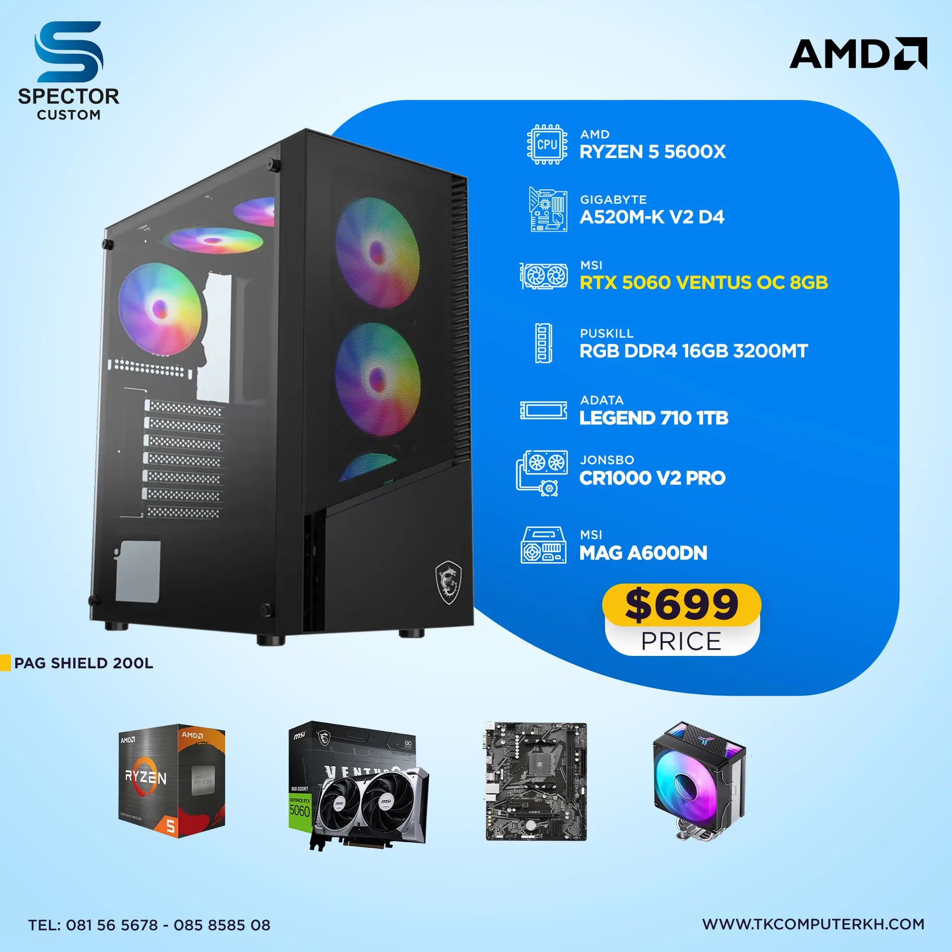 AMD Ryzen 5 5600X RTX5060