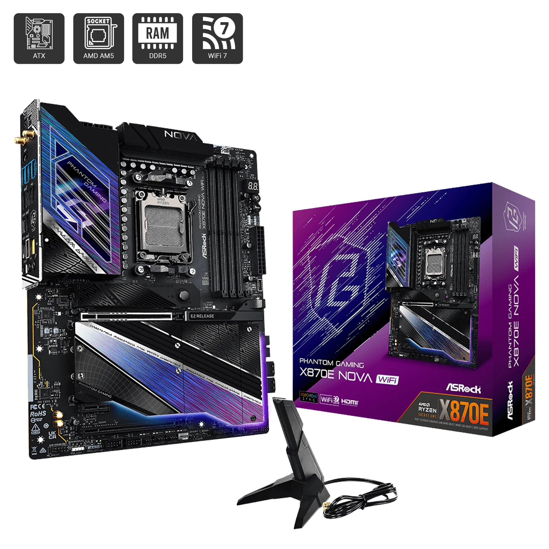 X870E Nova WIFI D5 - Phantom Gaming