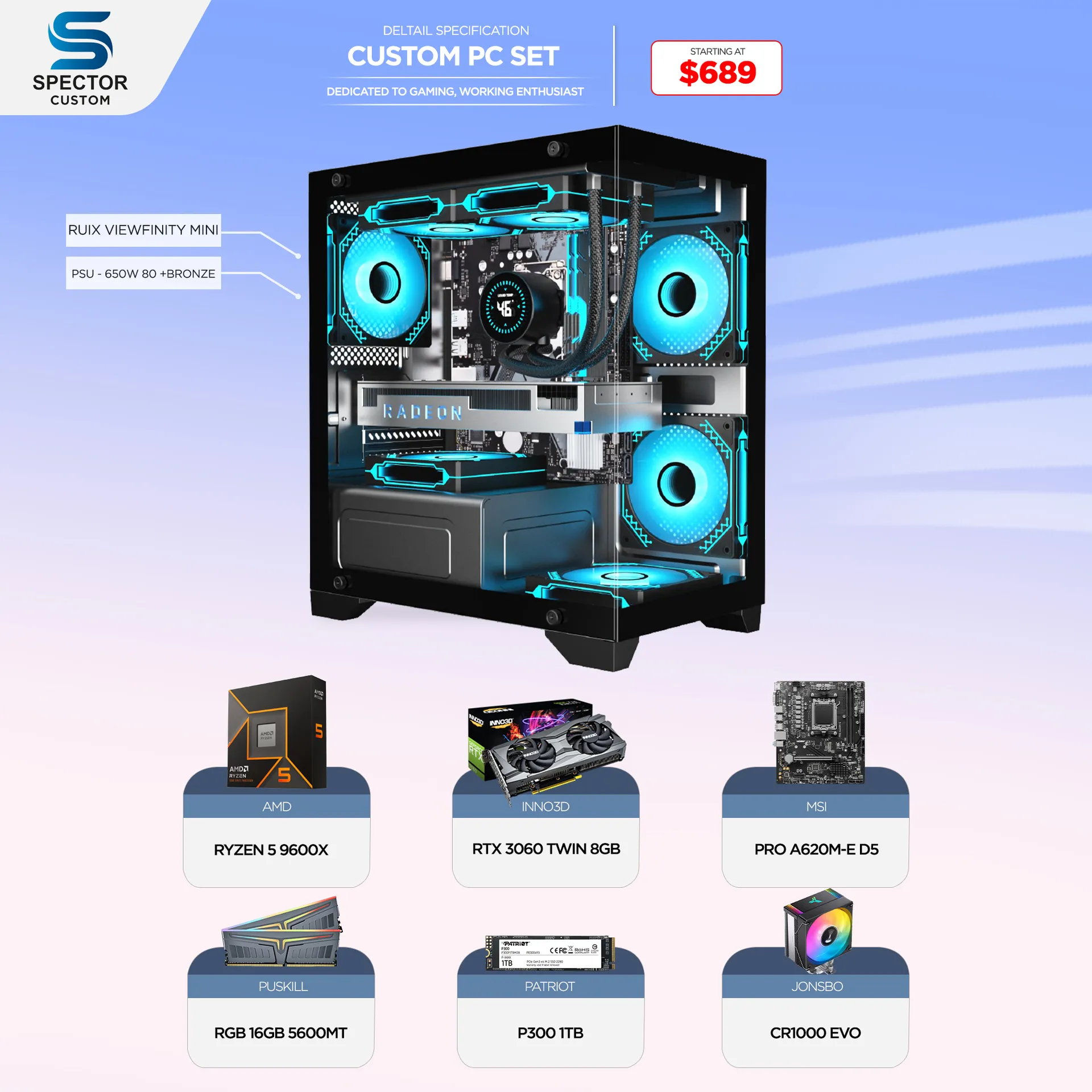 AMD Ryzen 5 9600X RTX3060