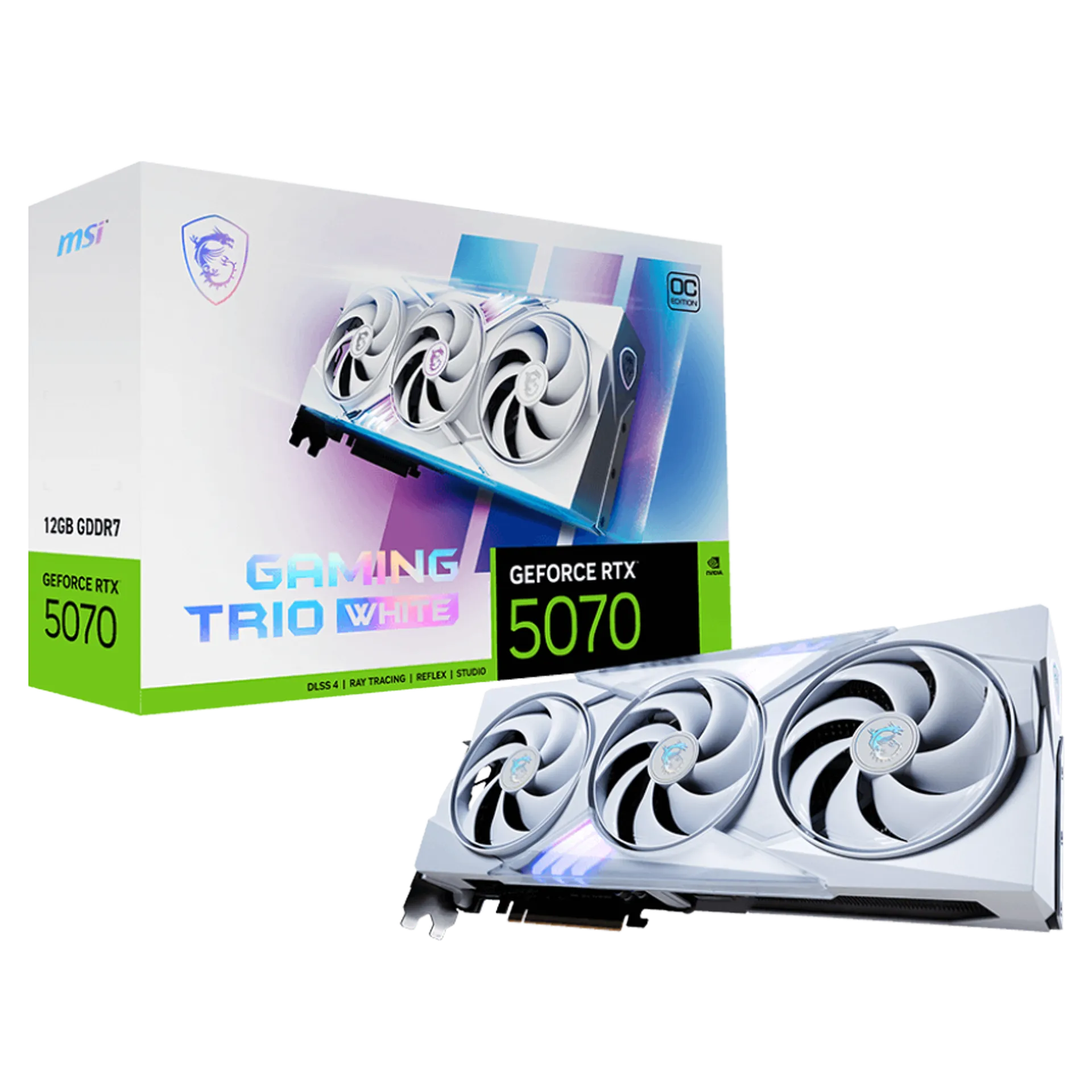 GeForce RTX™ 5070 12G GAMING TRIO OC WHITE