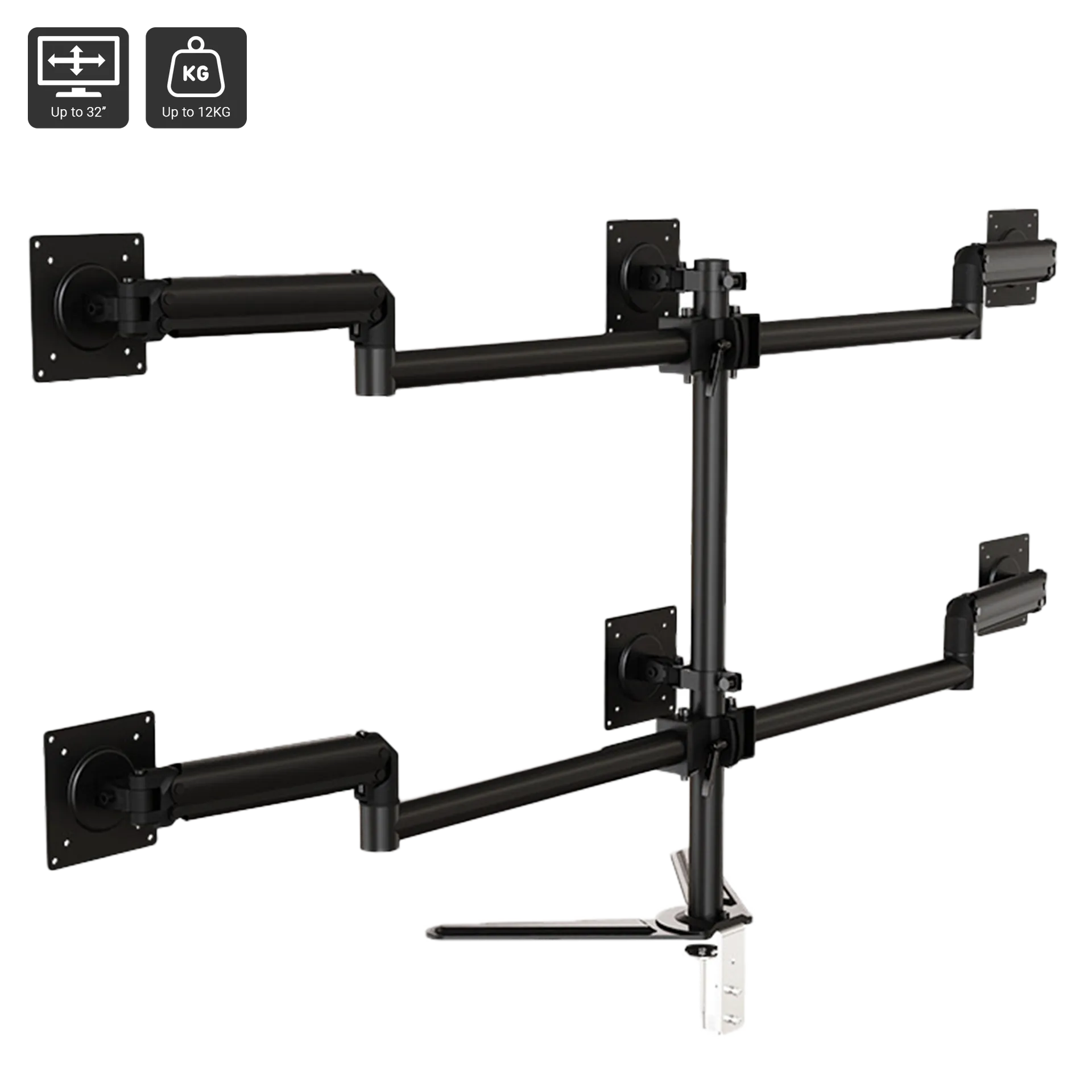 Sixth Monitor Mount (6 Monitors)