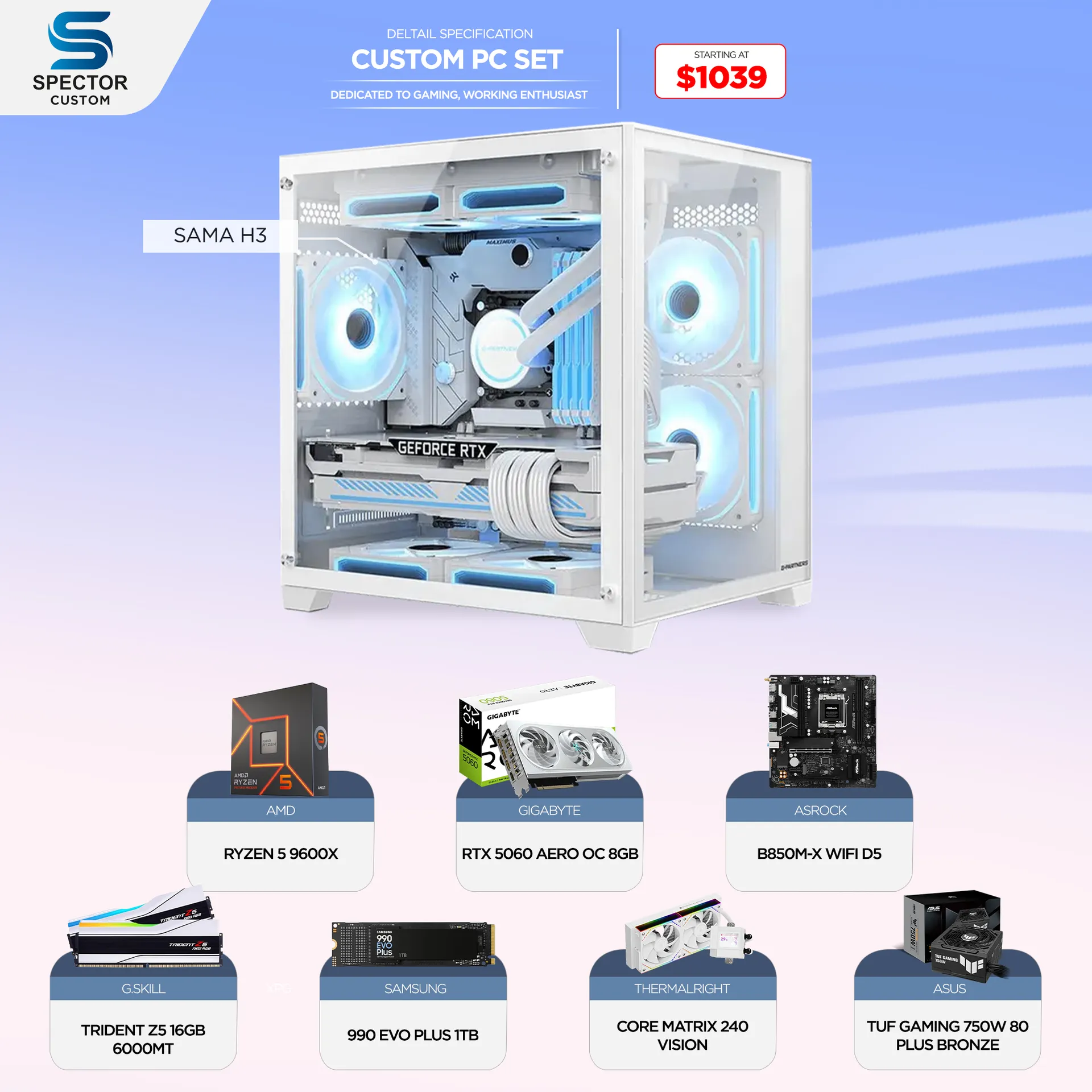 AMD Ryzen 5 9600X RTX5060