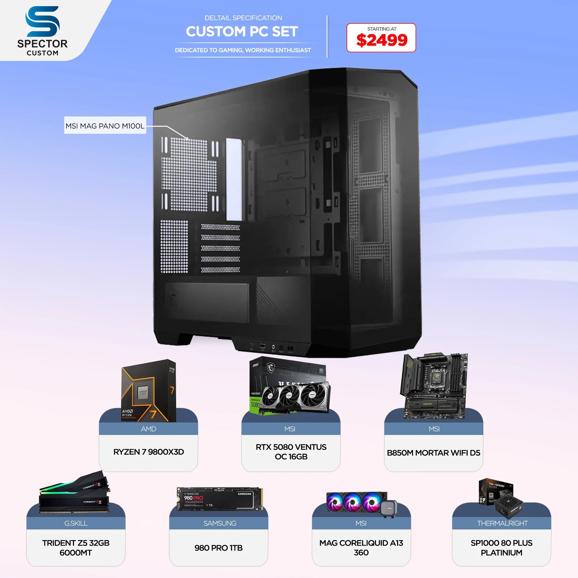 AMD Ryzen 7 9800X3D RTX5080