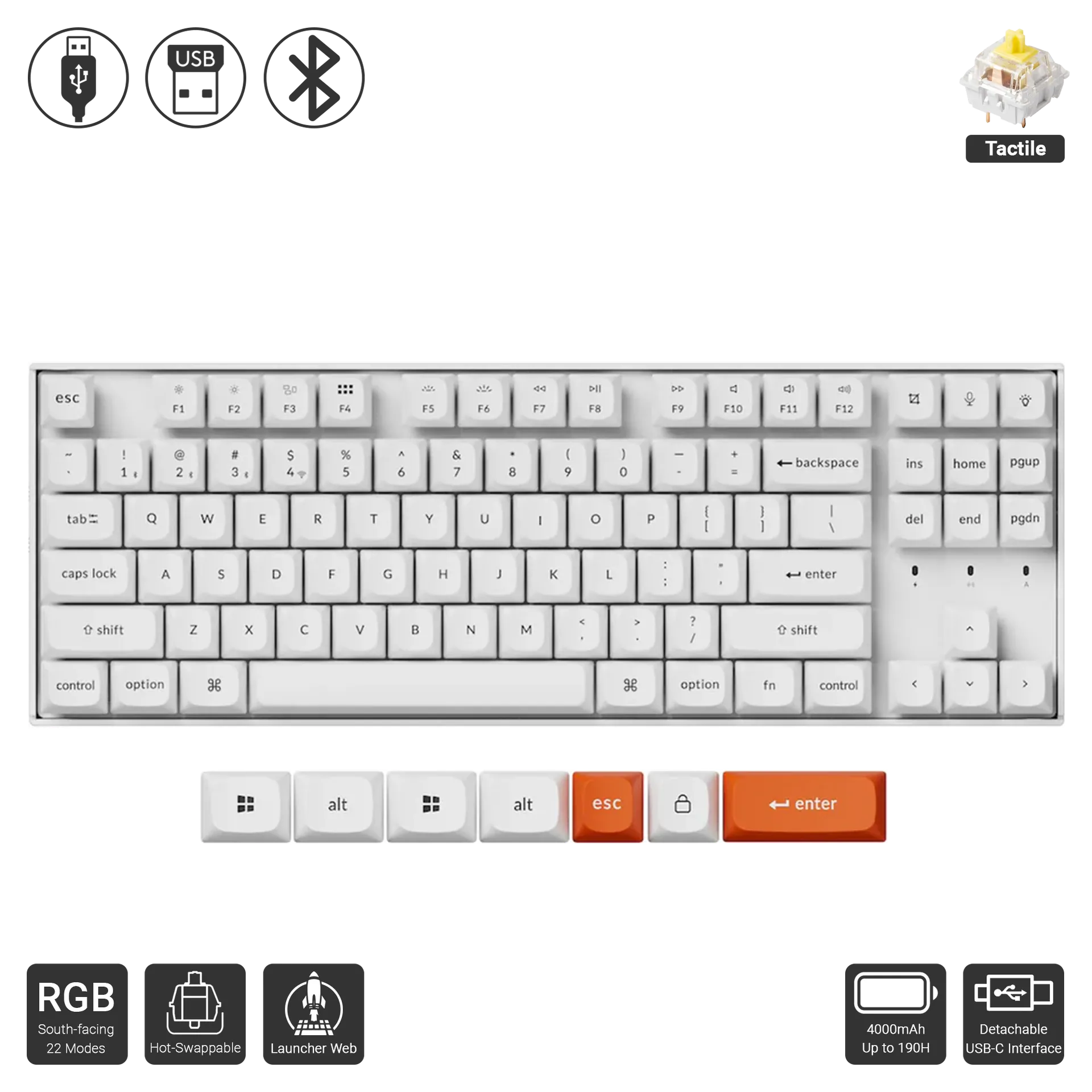 K8 Max Alum RGB Hot-Swap