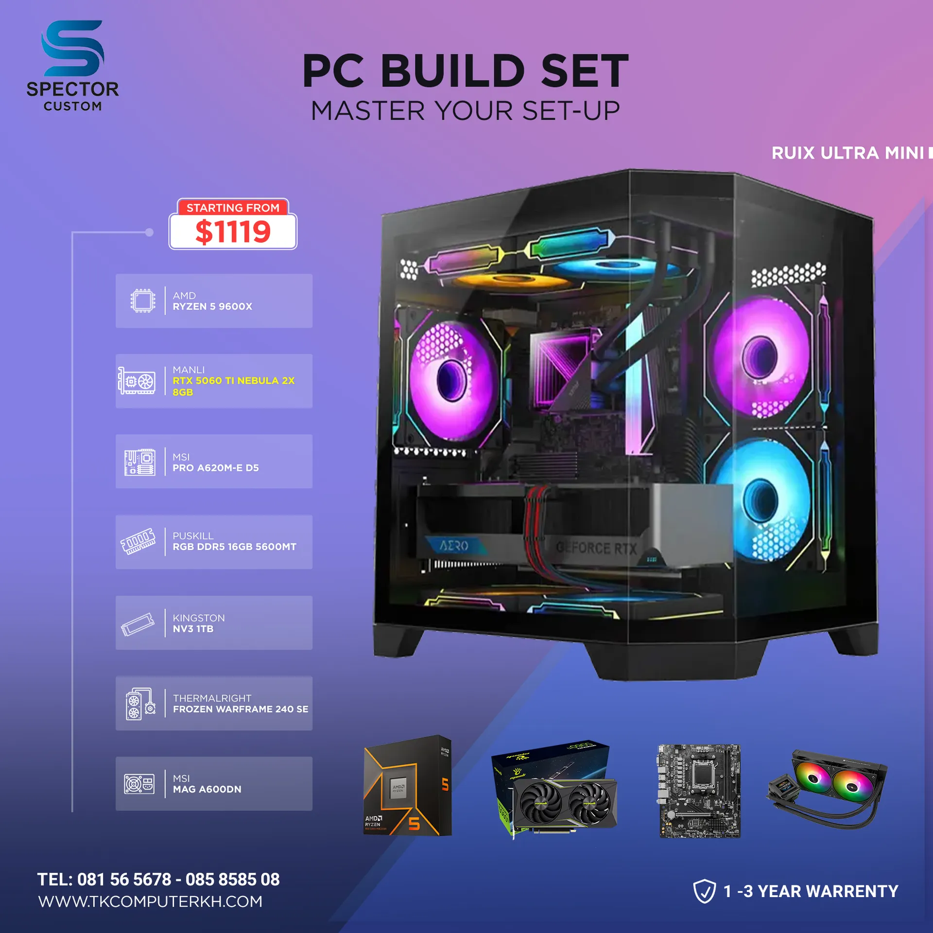 AMD Ryzen 5 9600X RTX5060 Ti