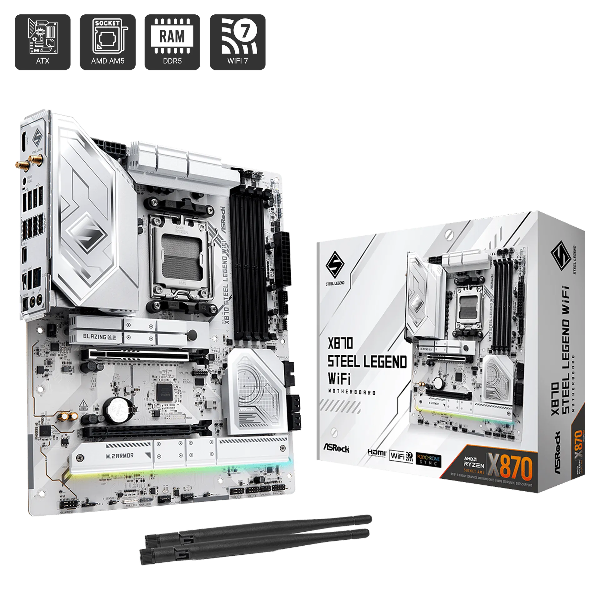 X870 Steel Legend WIFI D5