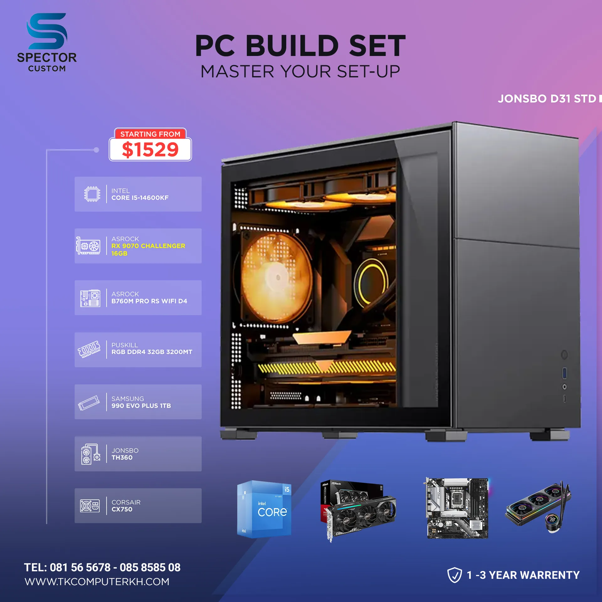 Intel Core i5 14Gen RX9070